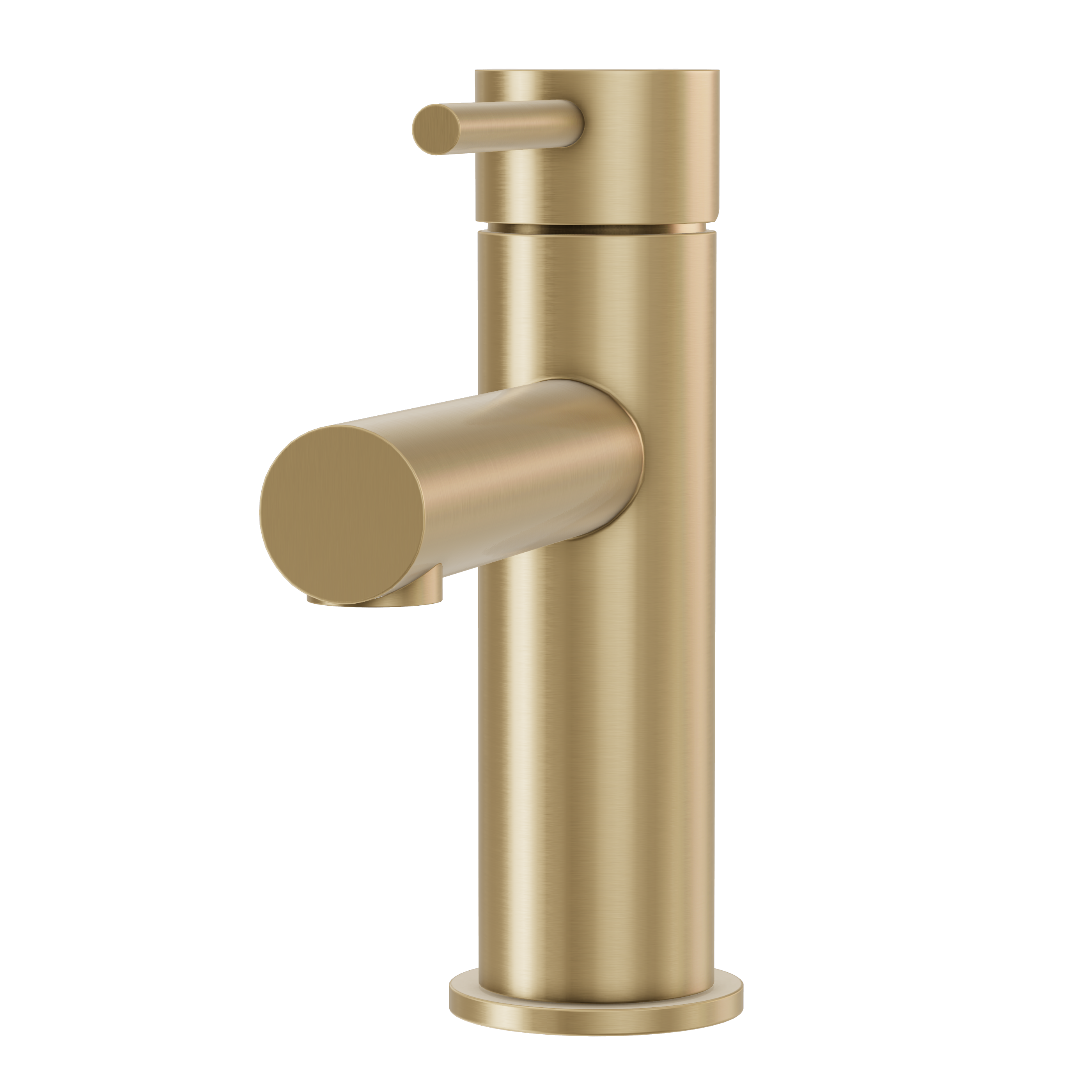 Haven Short Basin Mixer - Brushed Brass
