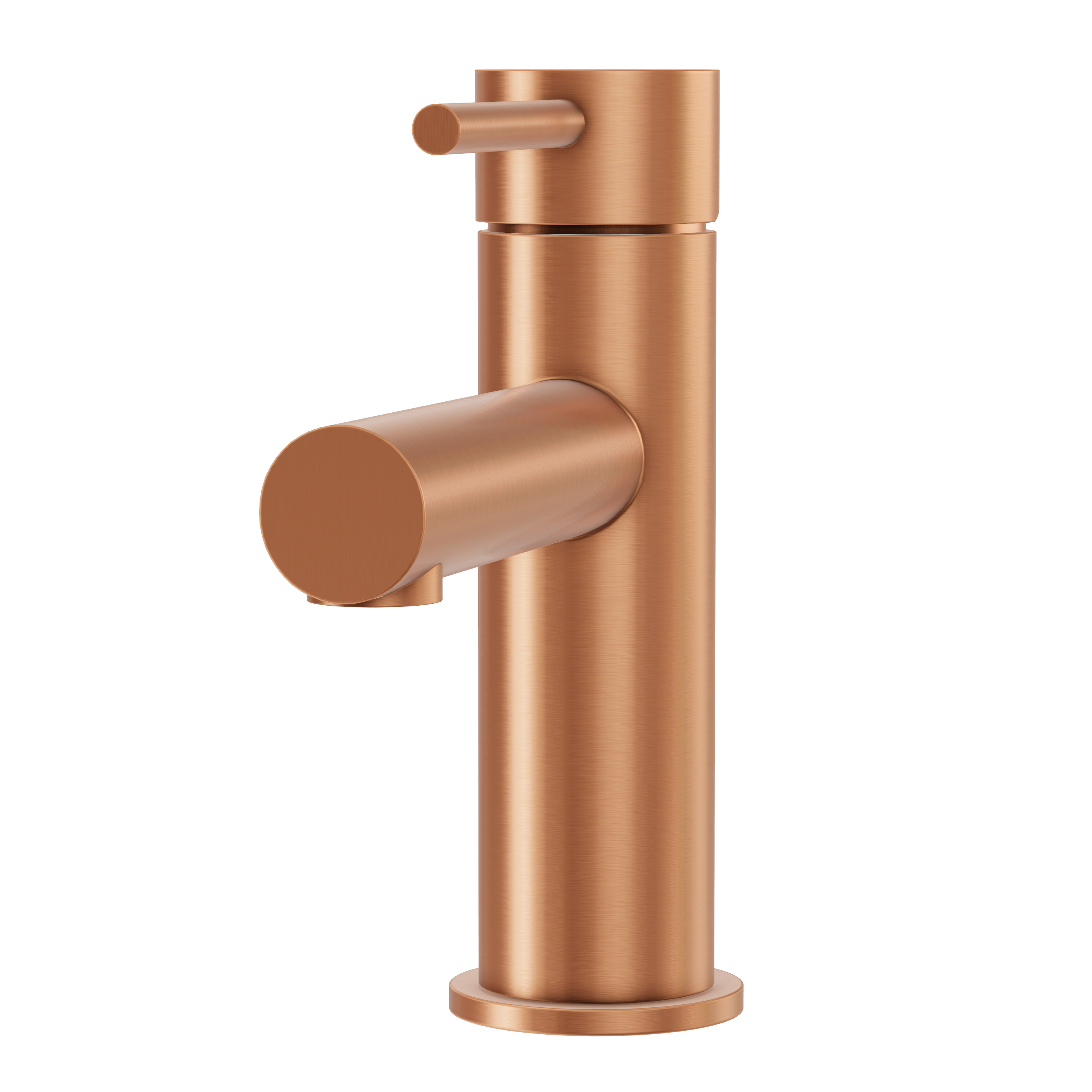Haven Short Basin Mixer - Brushed Copper