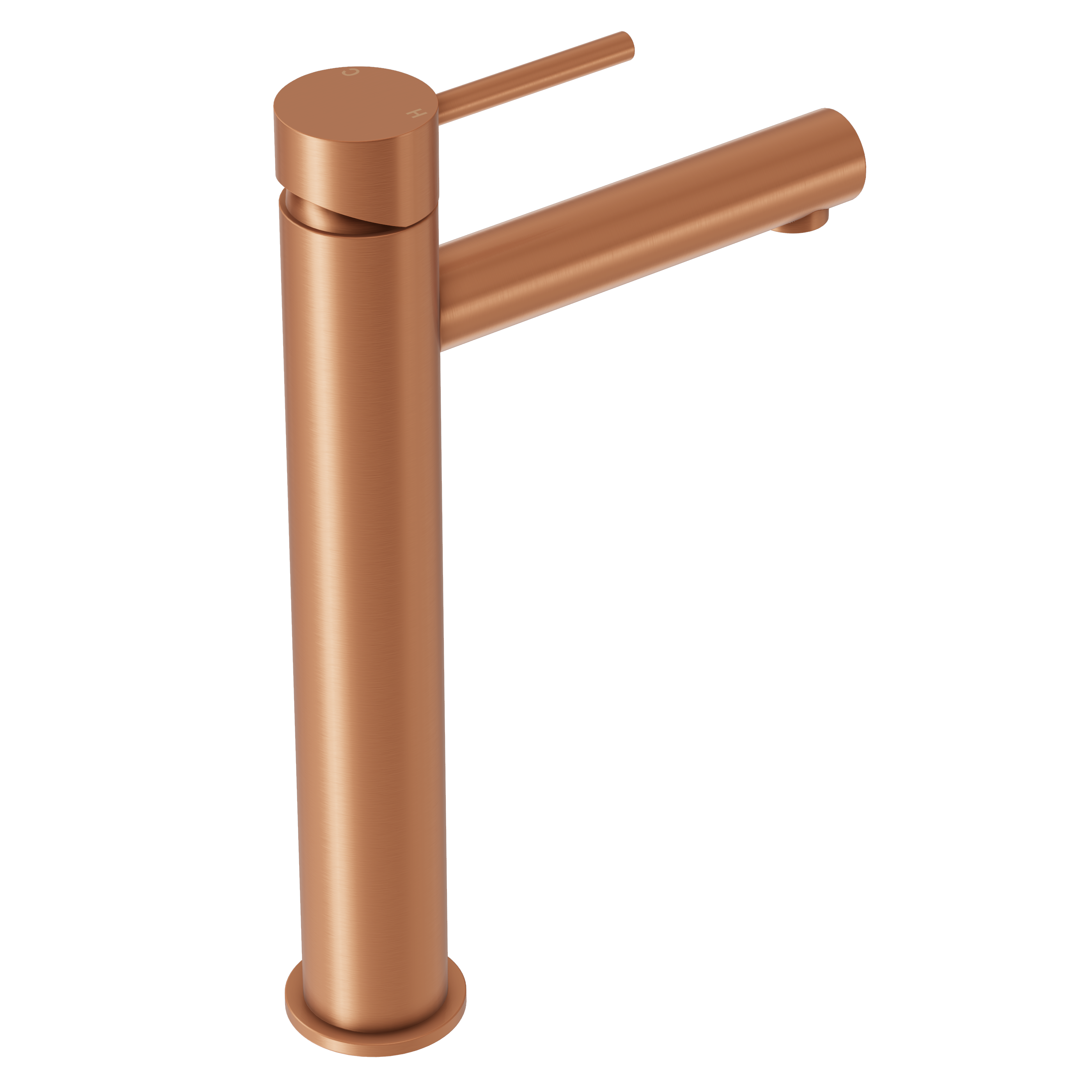 Haven Tall Basin Mixer - Brushed Copper