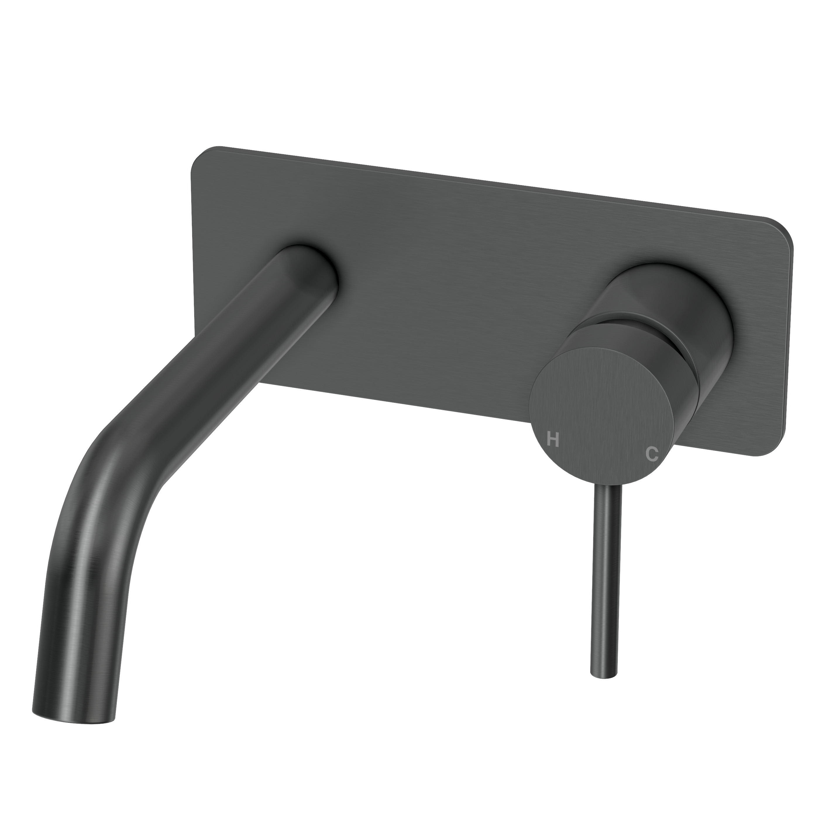 Haven Wall Mixer Tap - Gun Metal Brushed