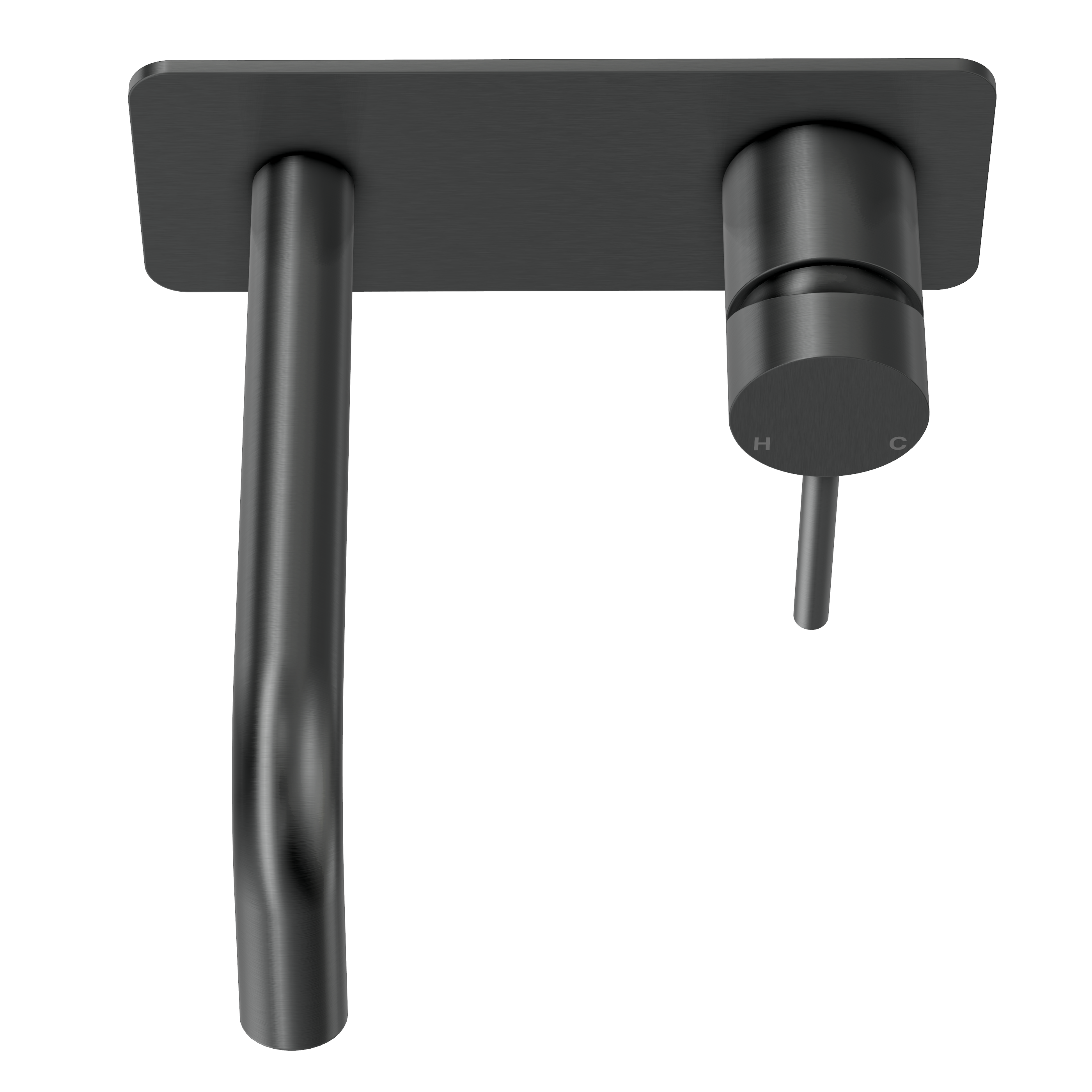 Haven Wall Mixer Tap - Gun Metal Brushed