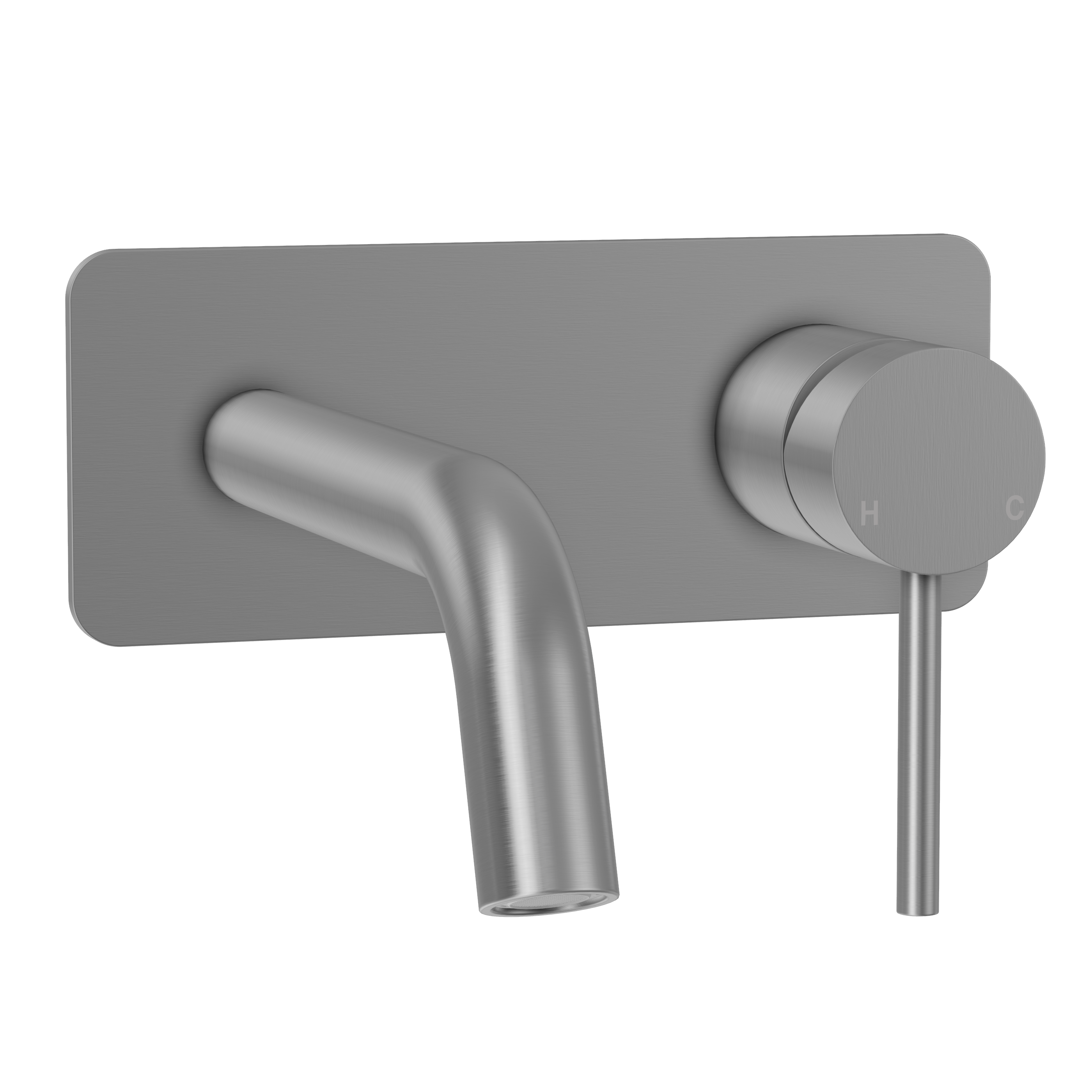 Haven Wall Mixer Tap - Brushed Nickel
