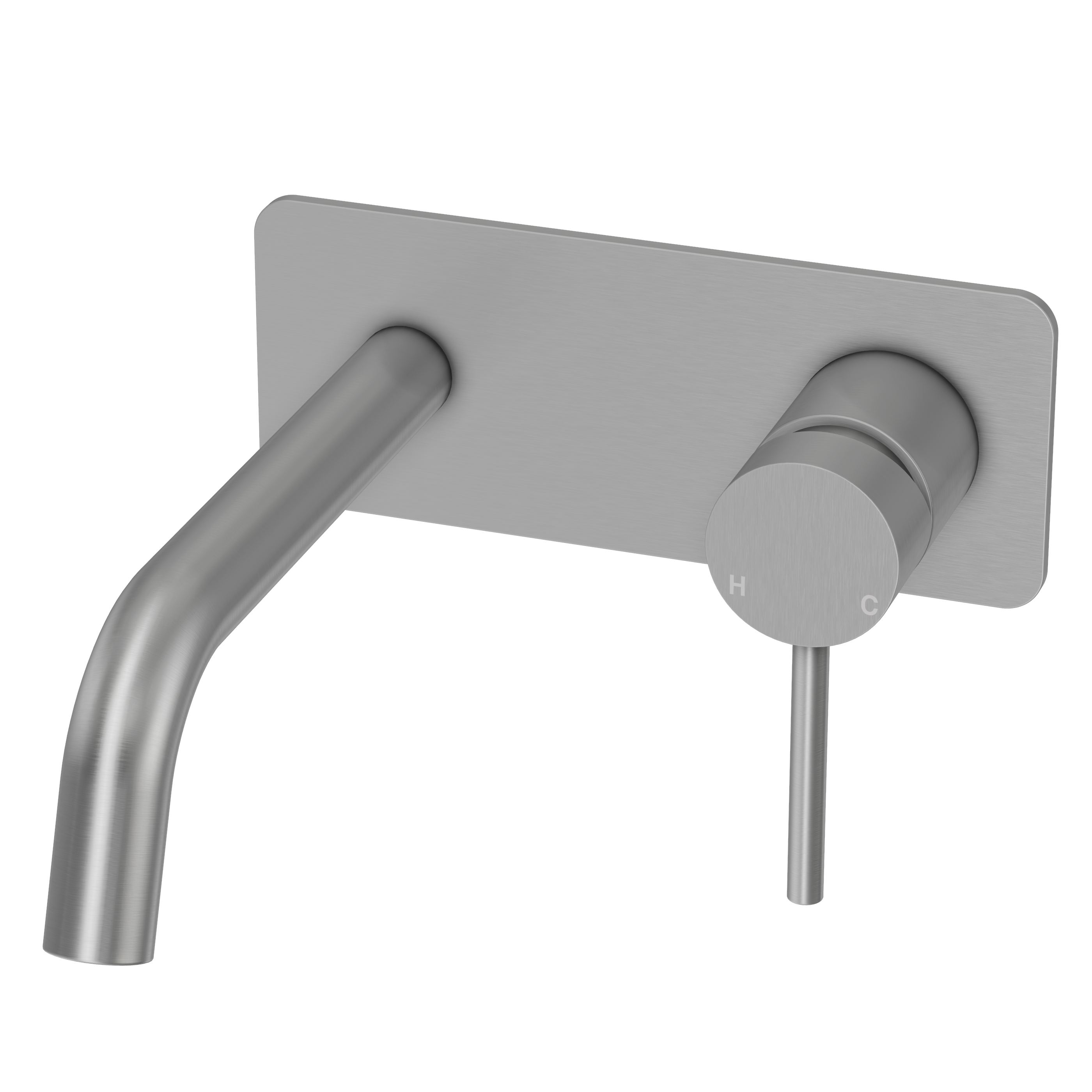 Haven Wall Mixer Tap - Brushed Nickel