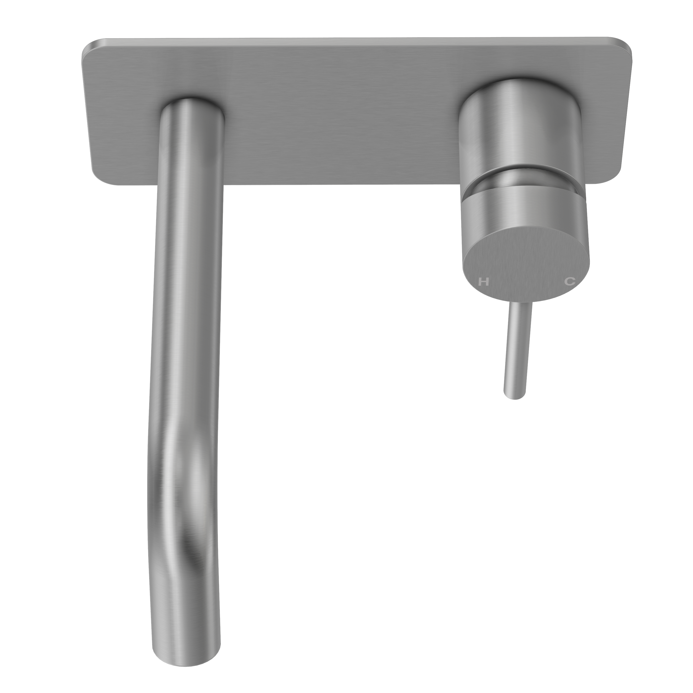 Haven Wall Mixer Tap - Brushed Nickel