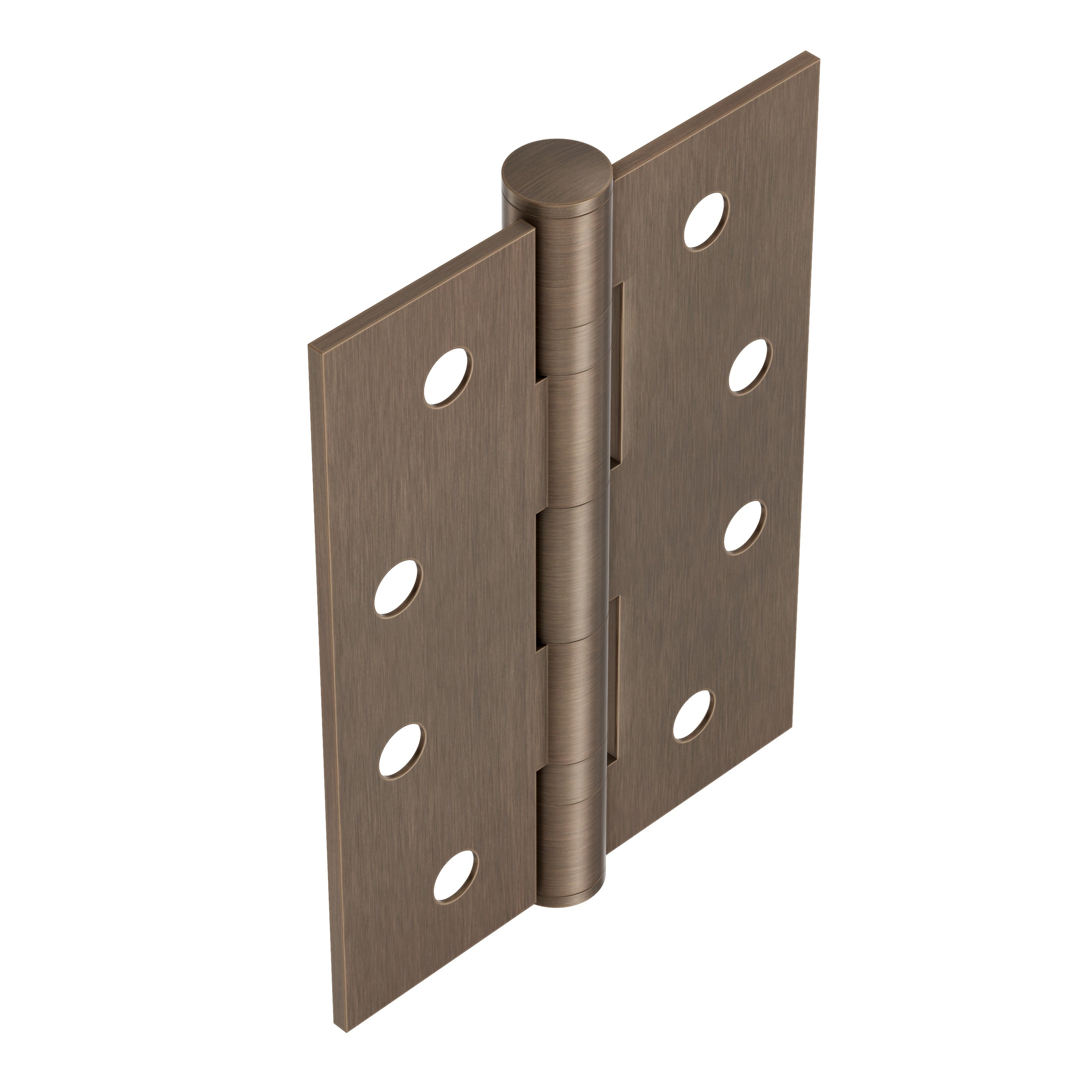 Lombardy Ball Bearing Door Hinges (Pair) – Antique Brass