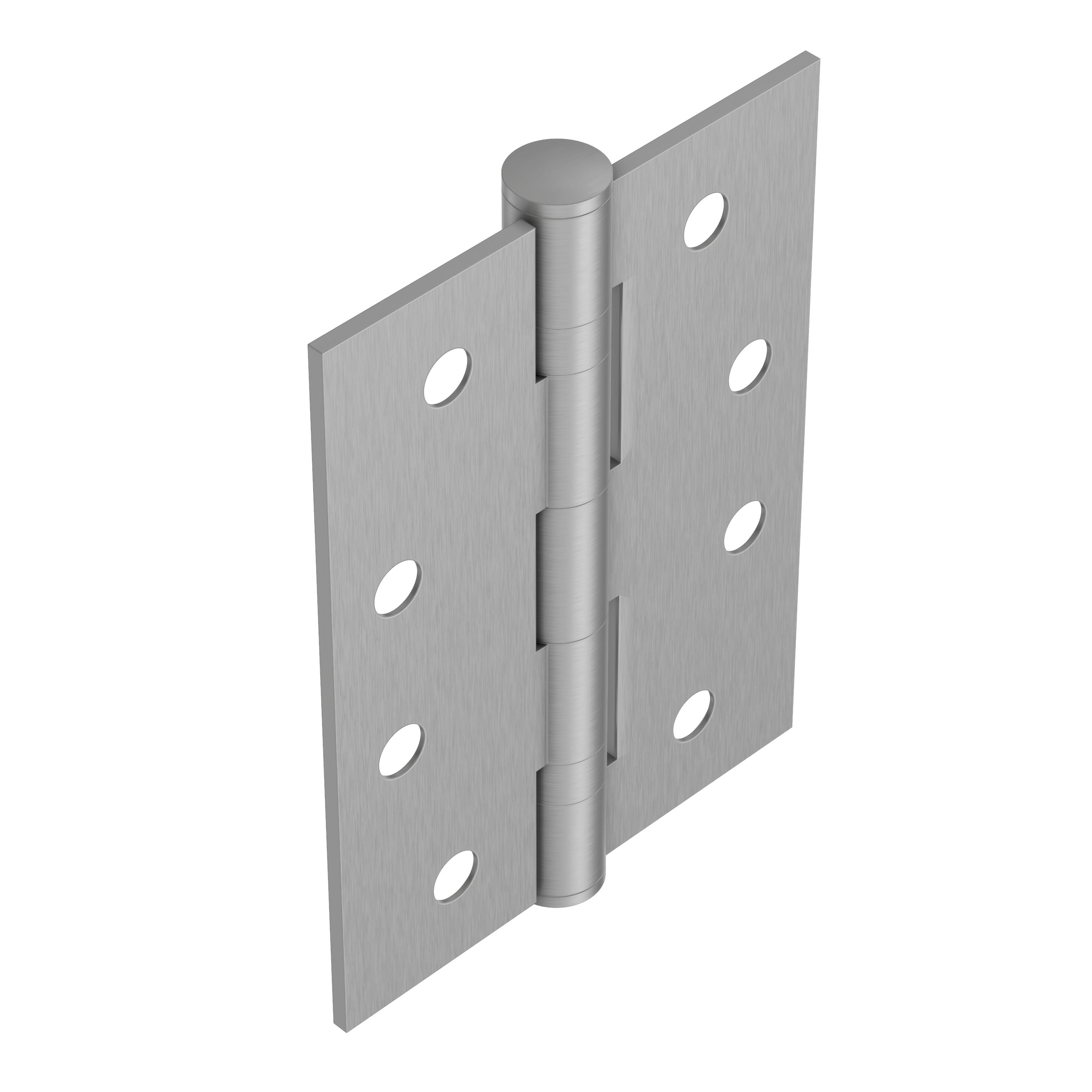 Lombardy Ball Bearing Door Hinges (Pair) – Brushed Nickel