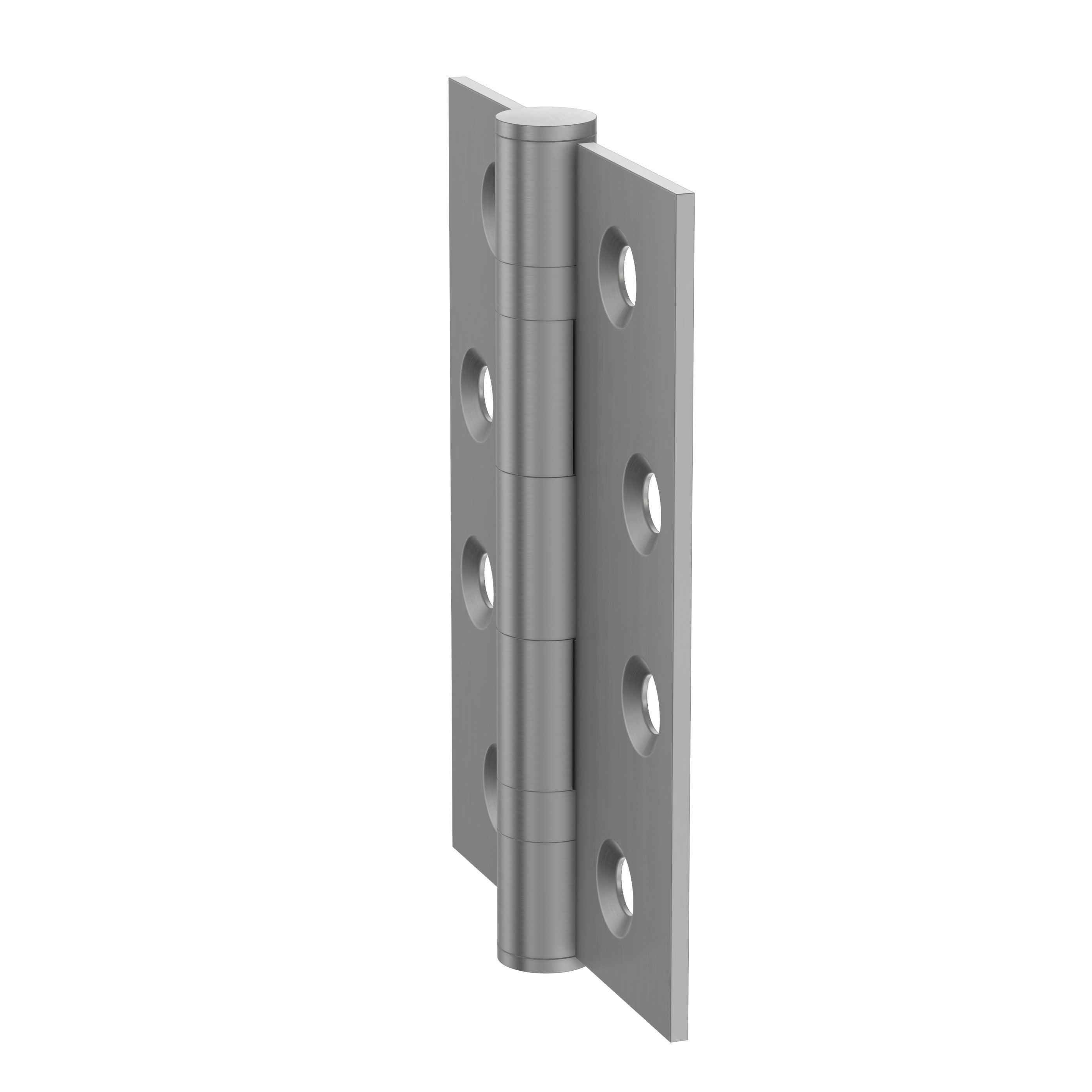 Lombardy Ball Bearing Door Hinges (Pair) – Brushed Nickel