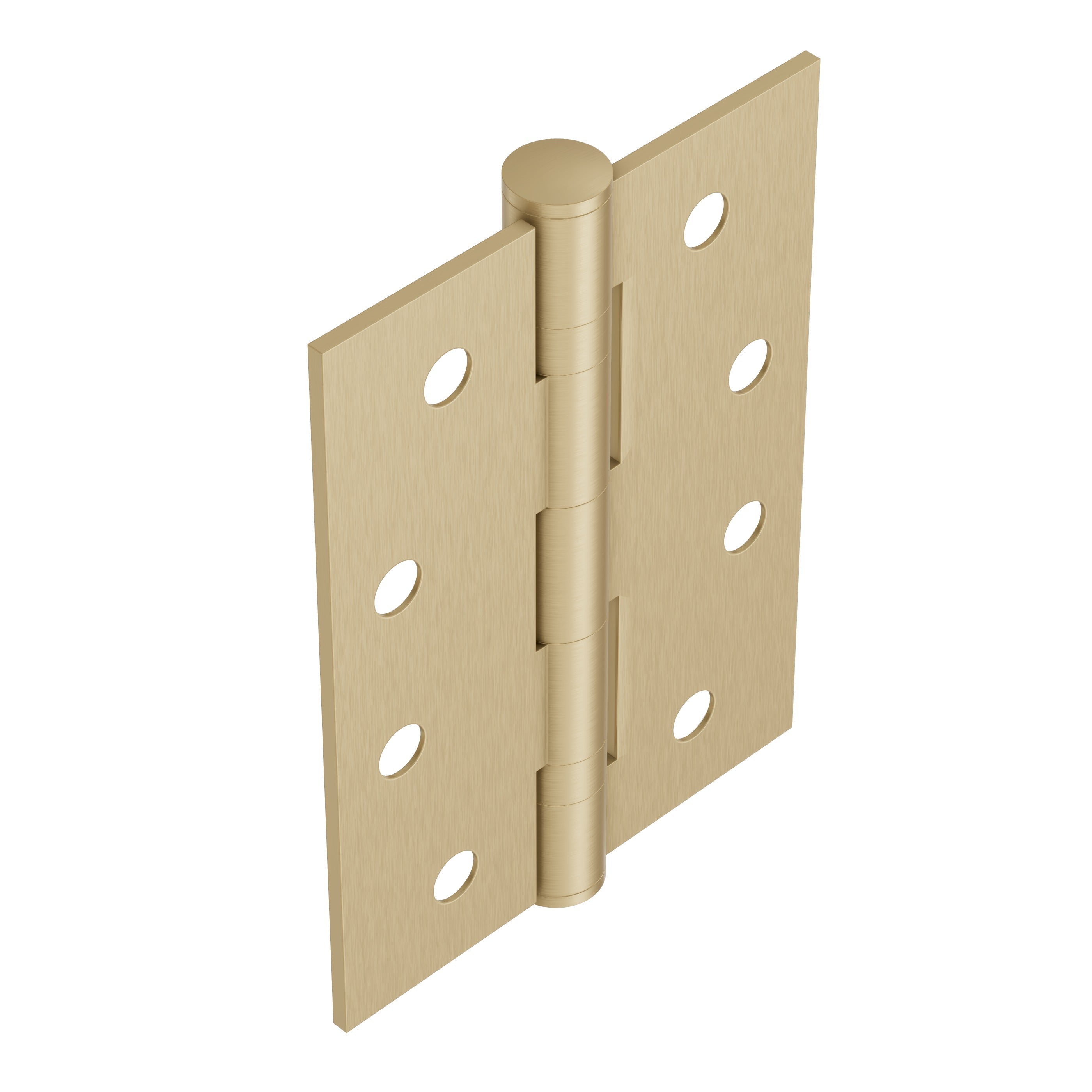 Lombardy Ball Bearing Door Hinges (Pair) – Brushed Brass