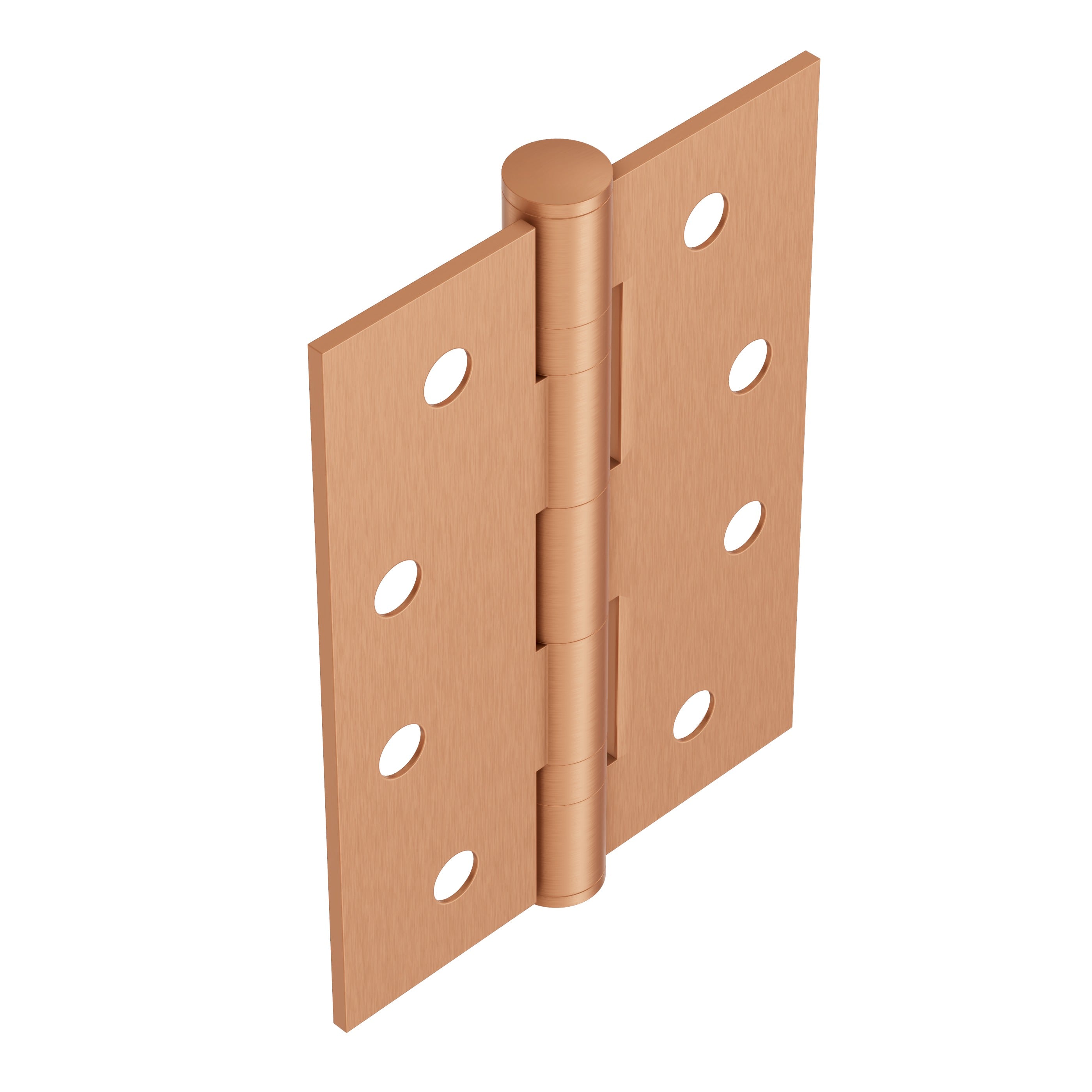 Lombardy Ball Bearing Door Hinges (Pair) – Brushed Copper