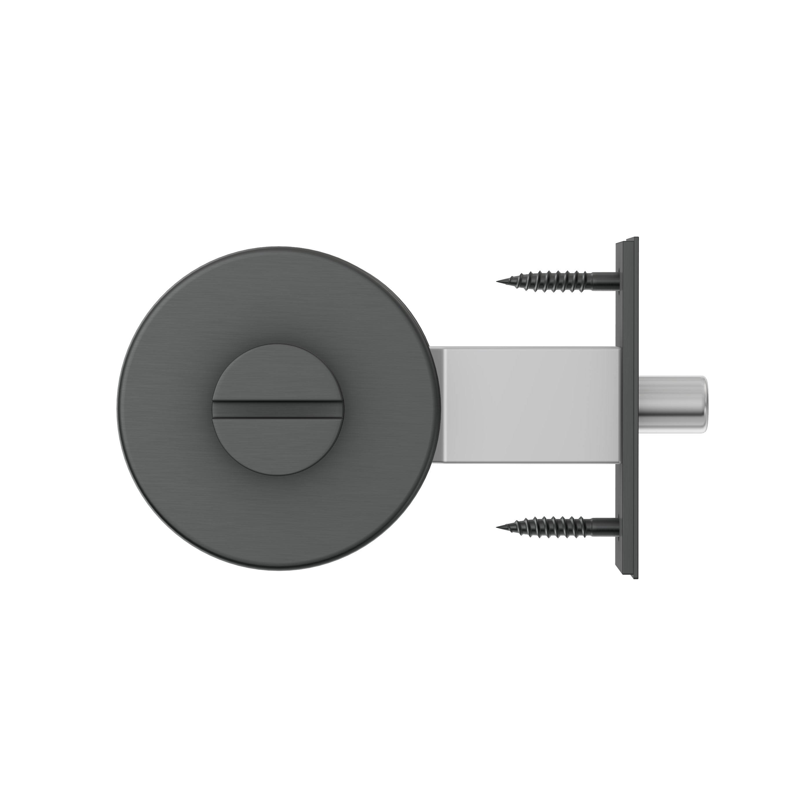 Lombardy Door Lock - Gun Metal Brushed