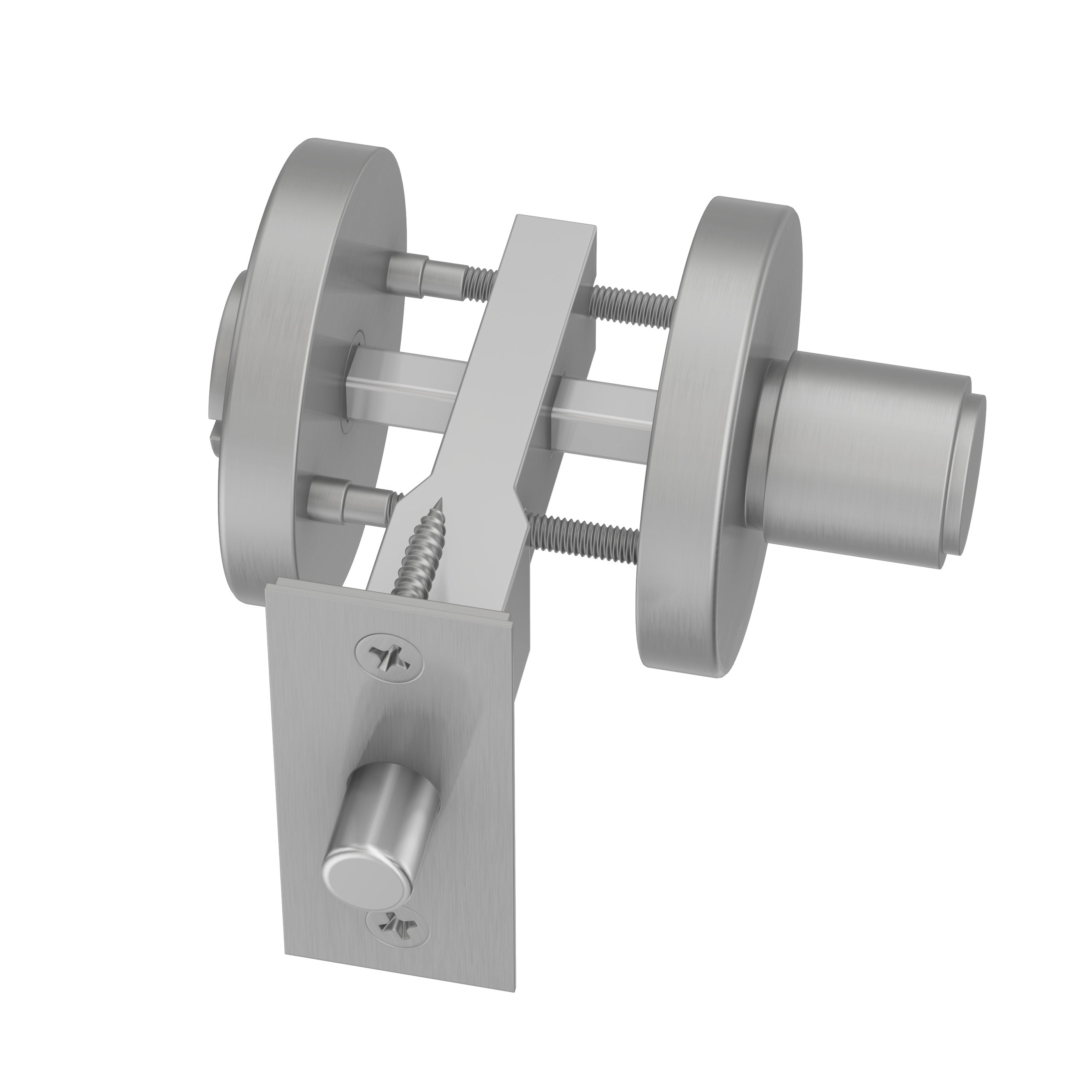 Lombardy Door Lock - Brushed Nickel