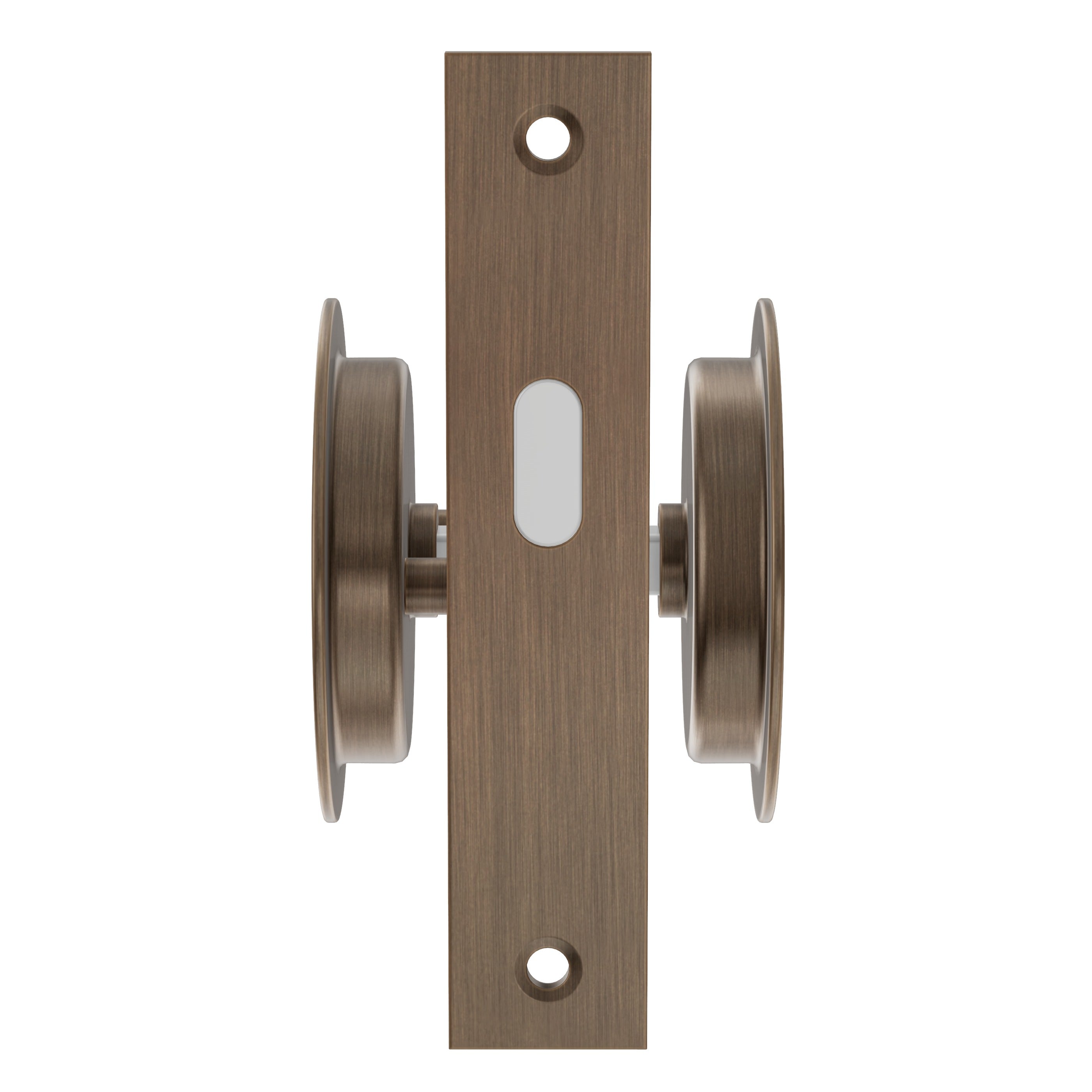 Lombardy Flush Door Lock - Antique Brass
