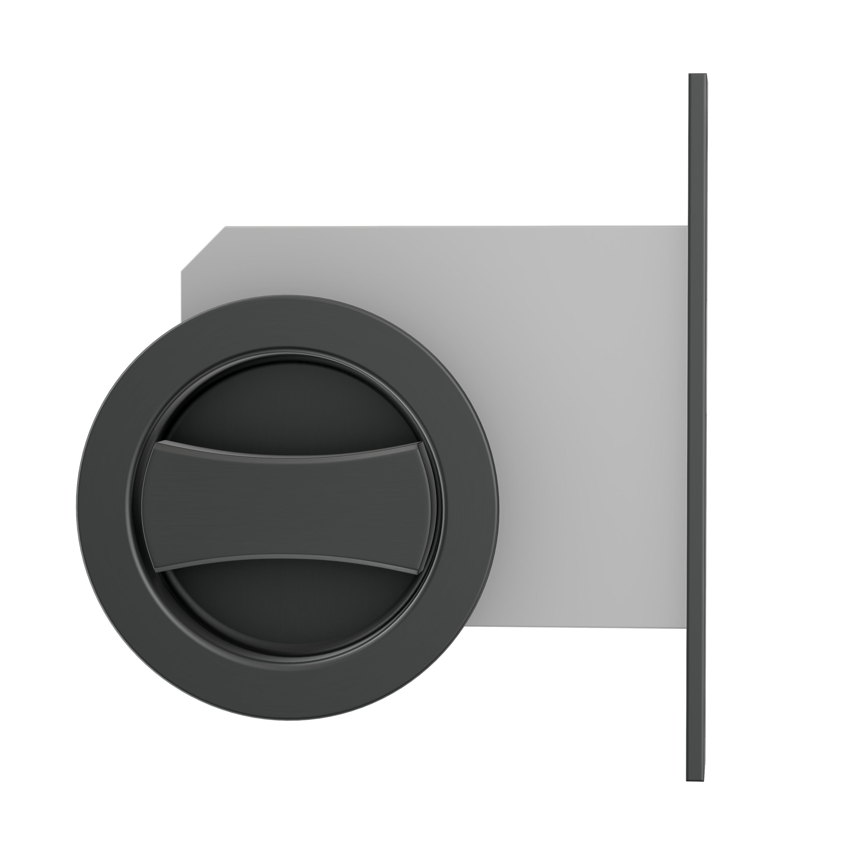 Lombardy Flush Door Lock - Gun Metal Brushed