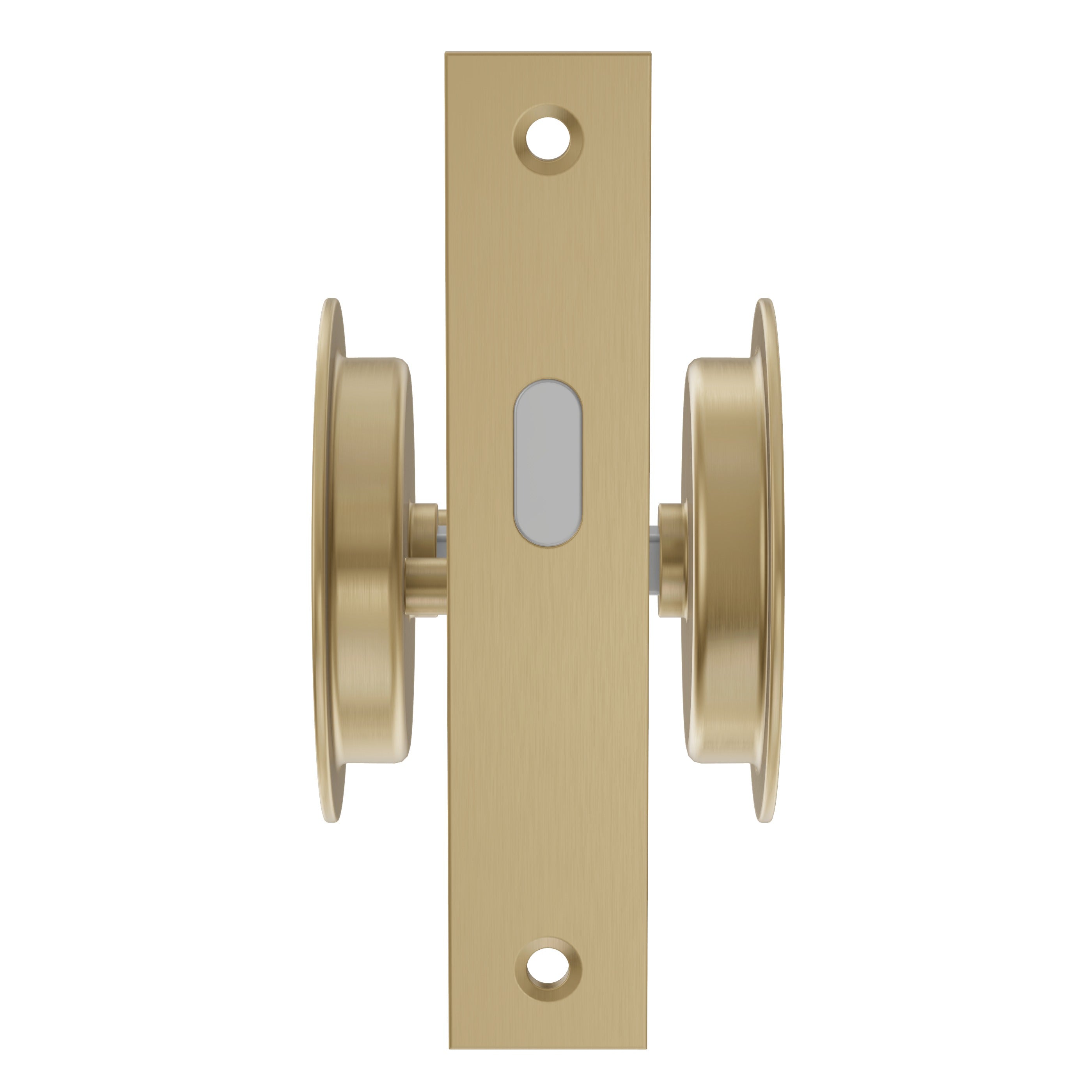 Lombardy Flush Door Lock - Brushed Brass