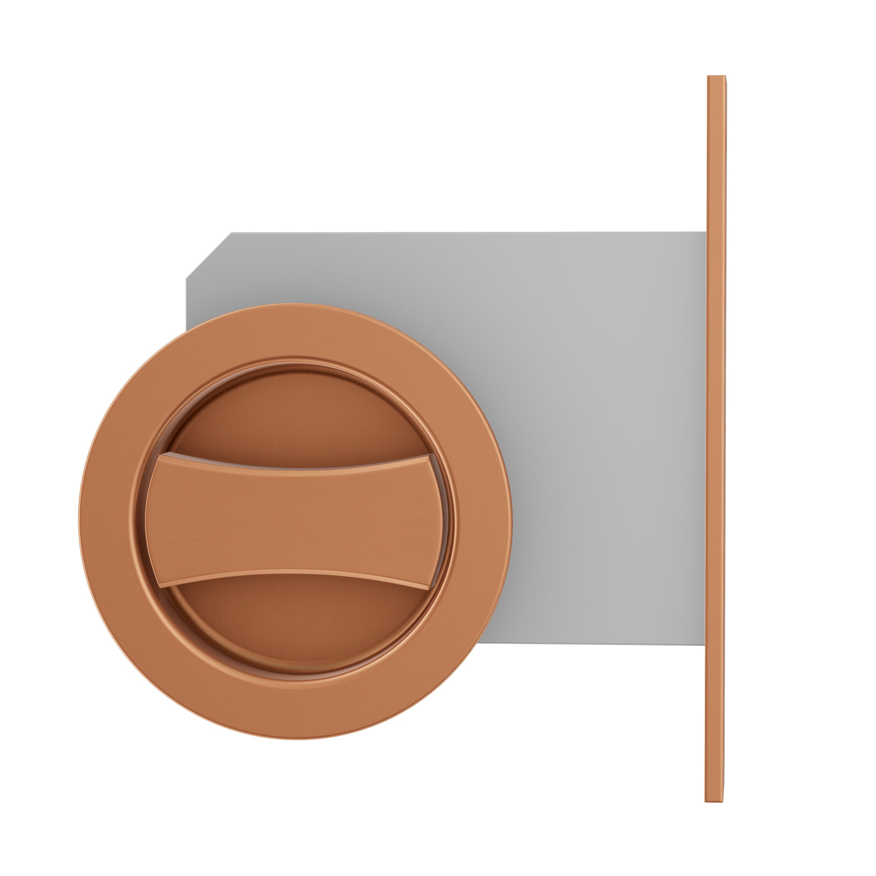 Lombardy Flush Door Lock - Brushed Copper