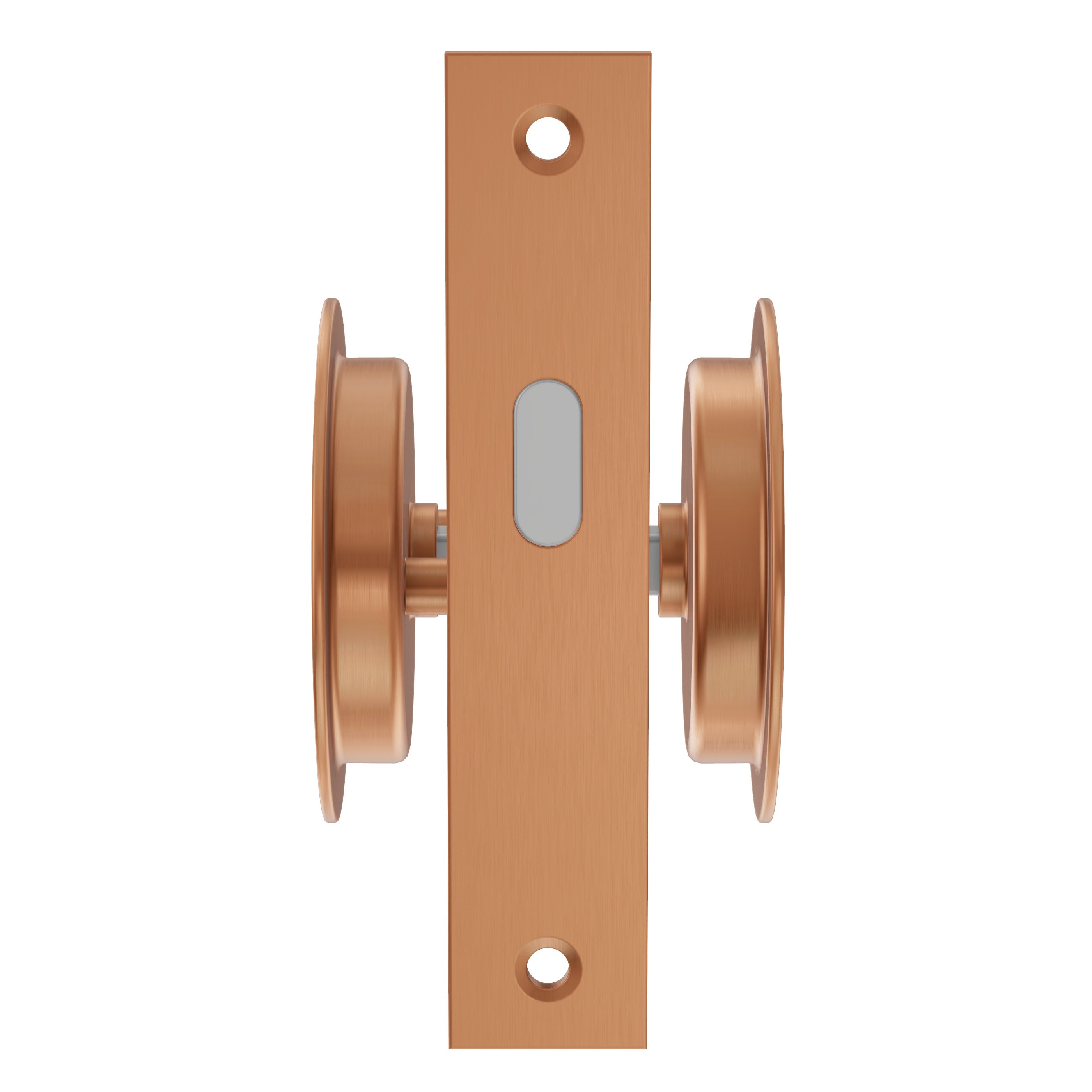 Lombardy Flush Door Lock - Brushed Copper