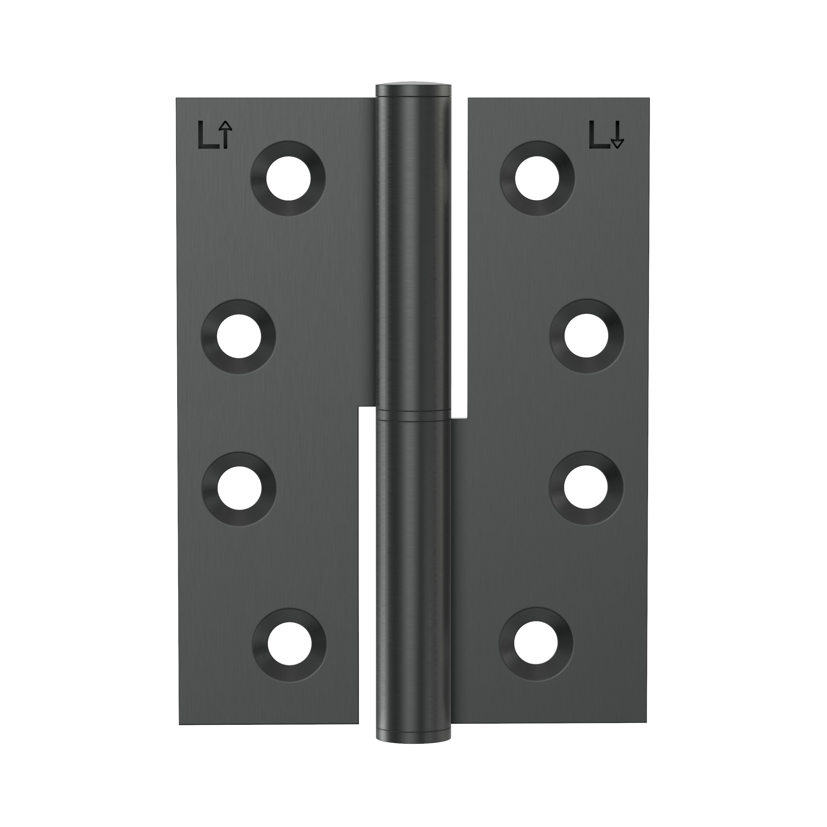 Lombardy Lift Off Left Hand Hinge (Pair) – Gun Metal Brushed