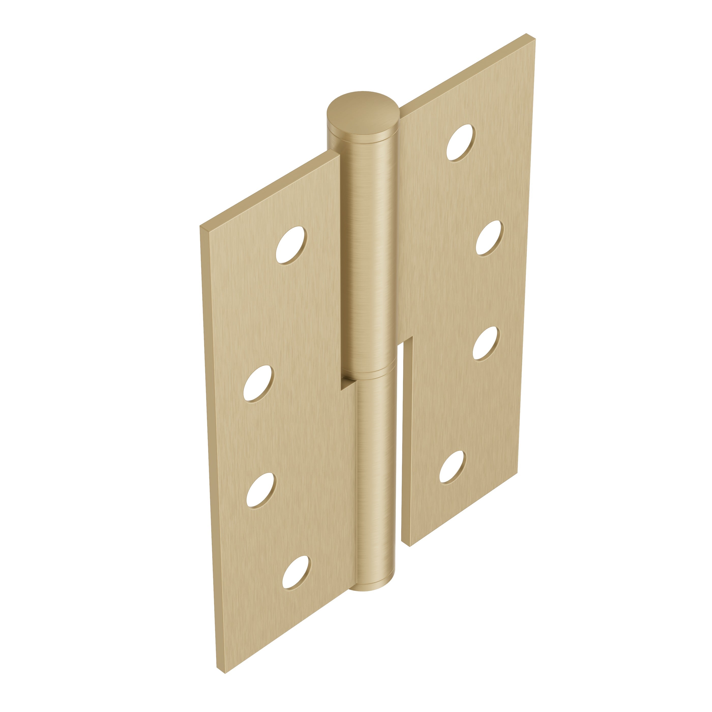 Lombardy Lift Off Left Hand Hinge (Pair) – Brushed Brass