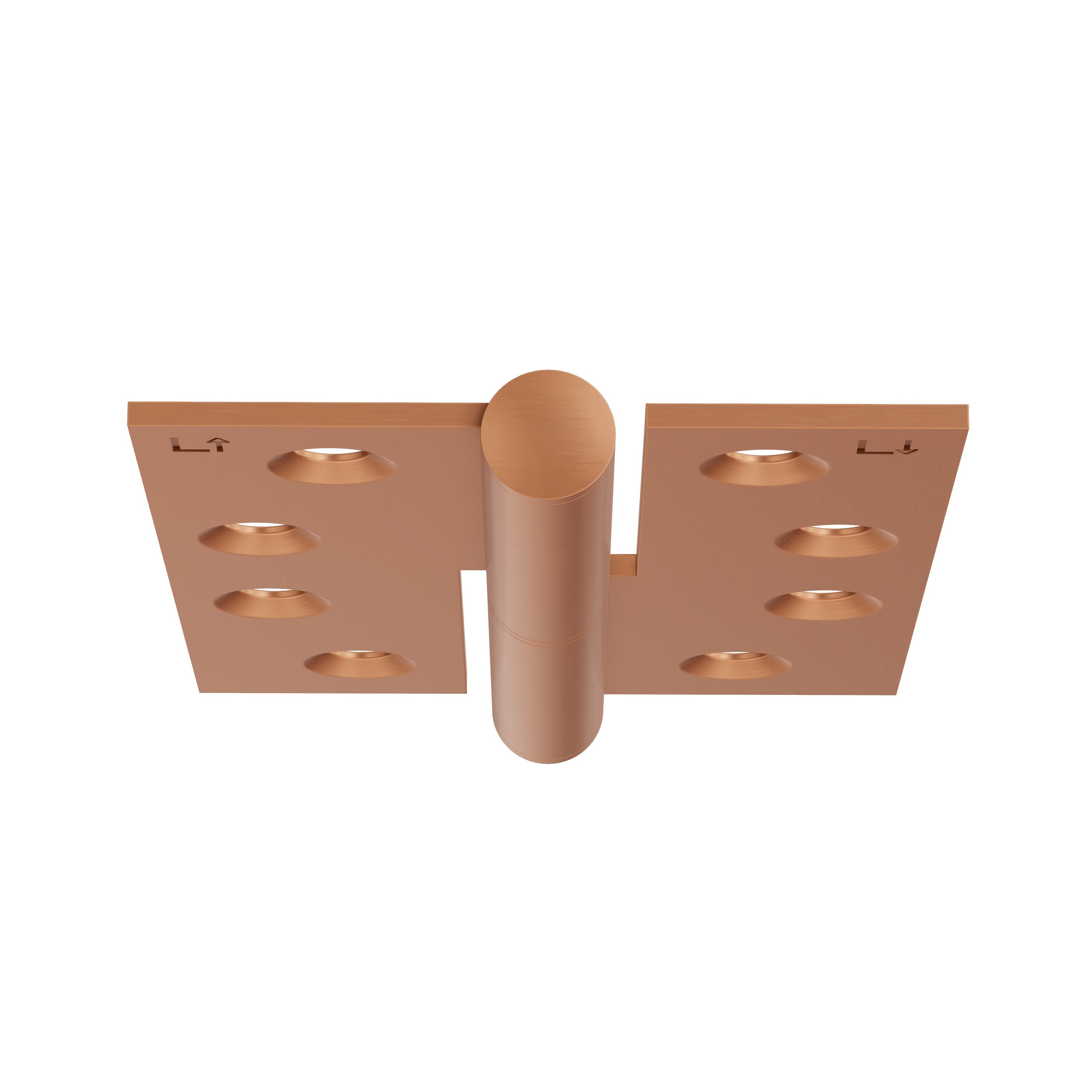 Lombardy Lift Off Left Hand Hinge (Pair) – Brushed Copper