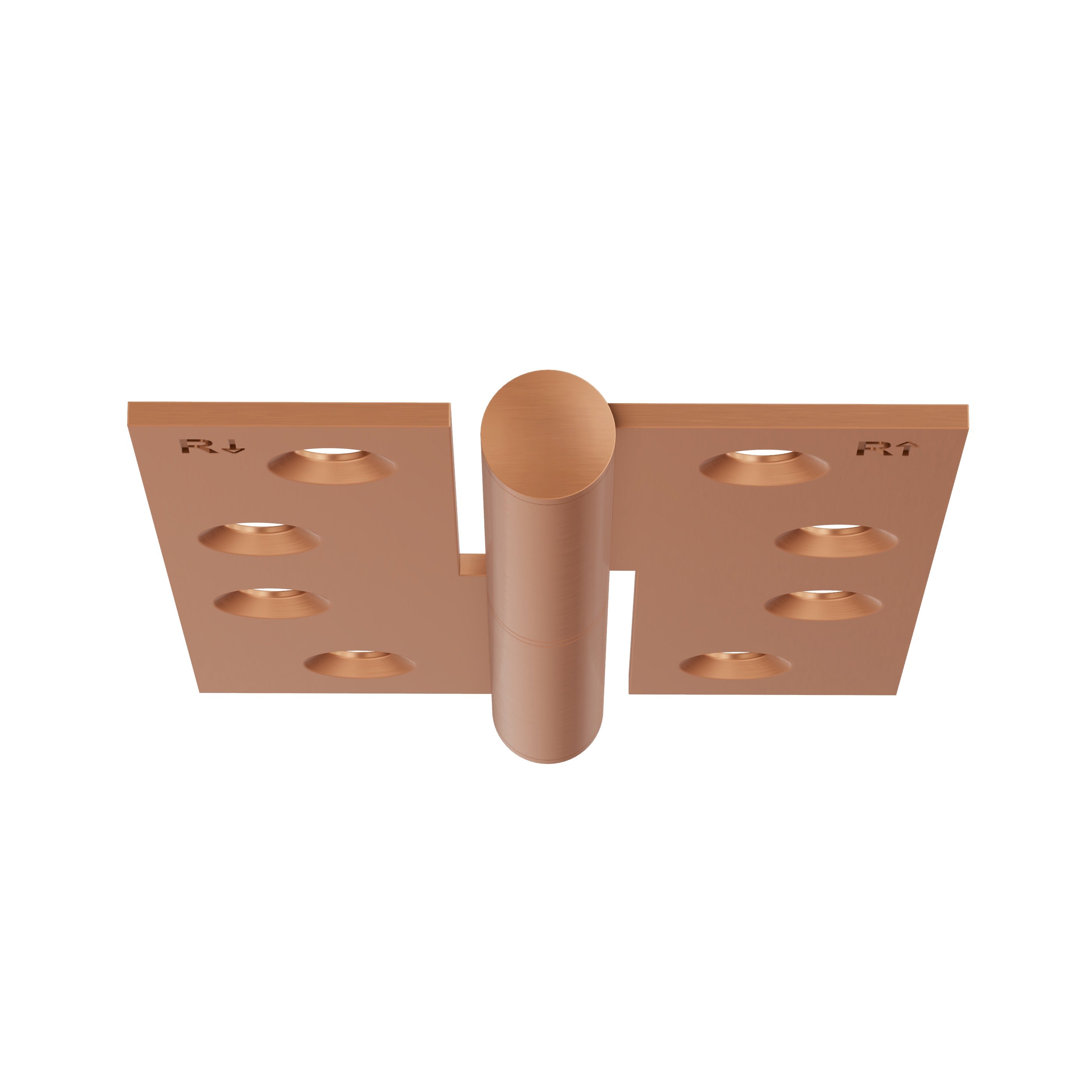 Lombardy Lift Off Right Hand Hinge (Pair) – Brushed Copper