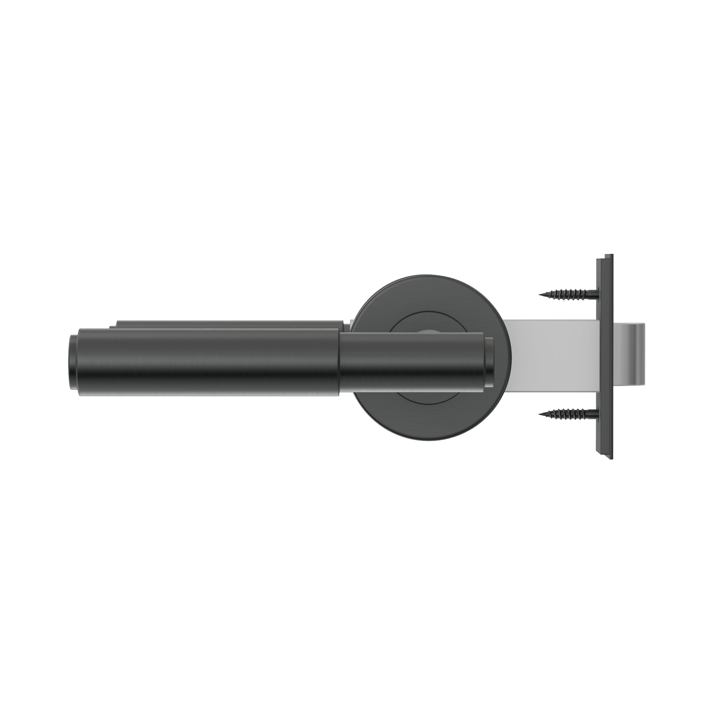 Lombardy Passage Door Handle - Gun Metal Brushed