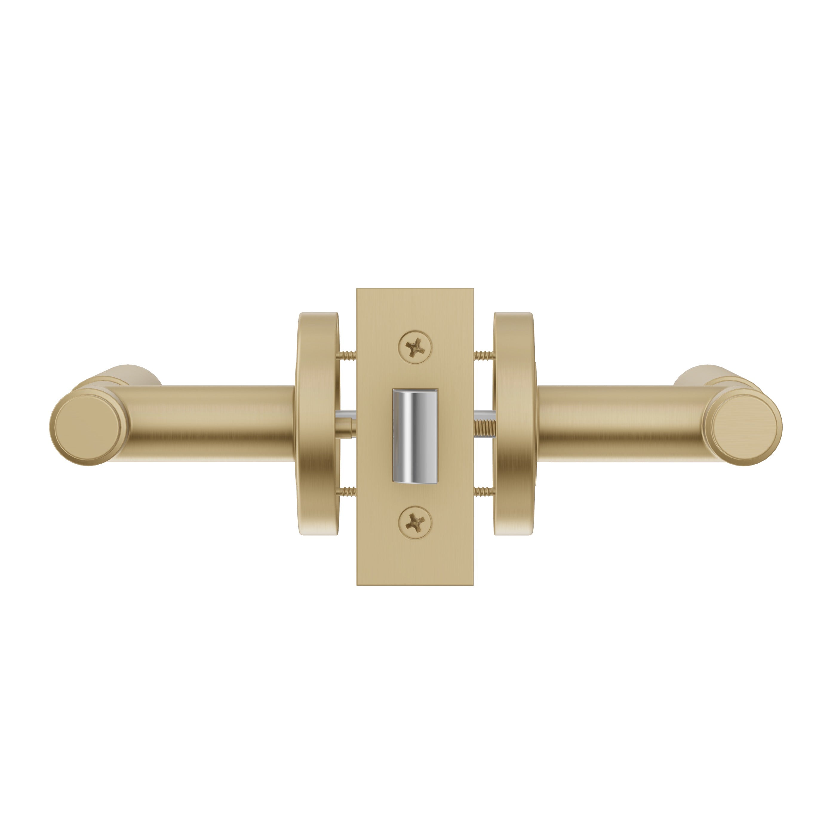 Lombardy Passage Door Handle - Brushed Brass