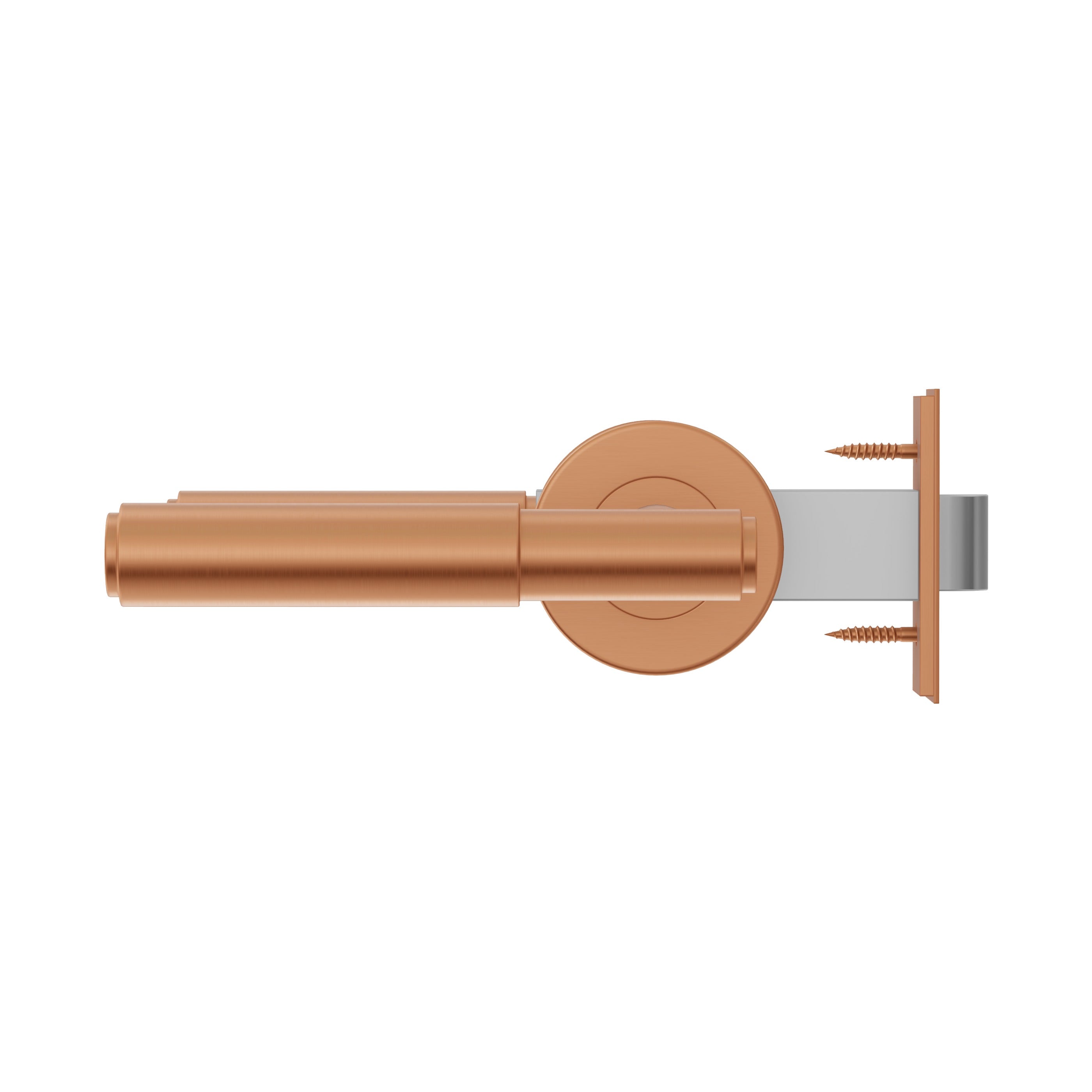 Lombardy Passage Door Handle - Brushed Copper