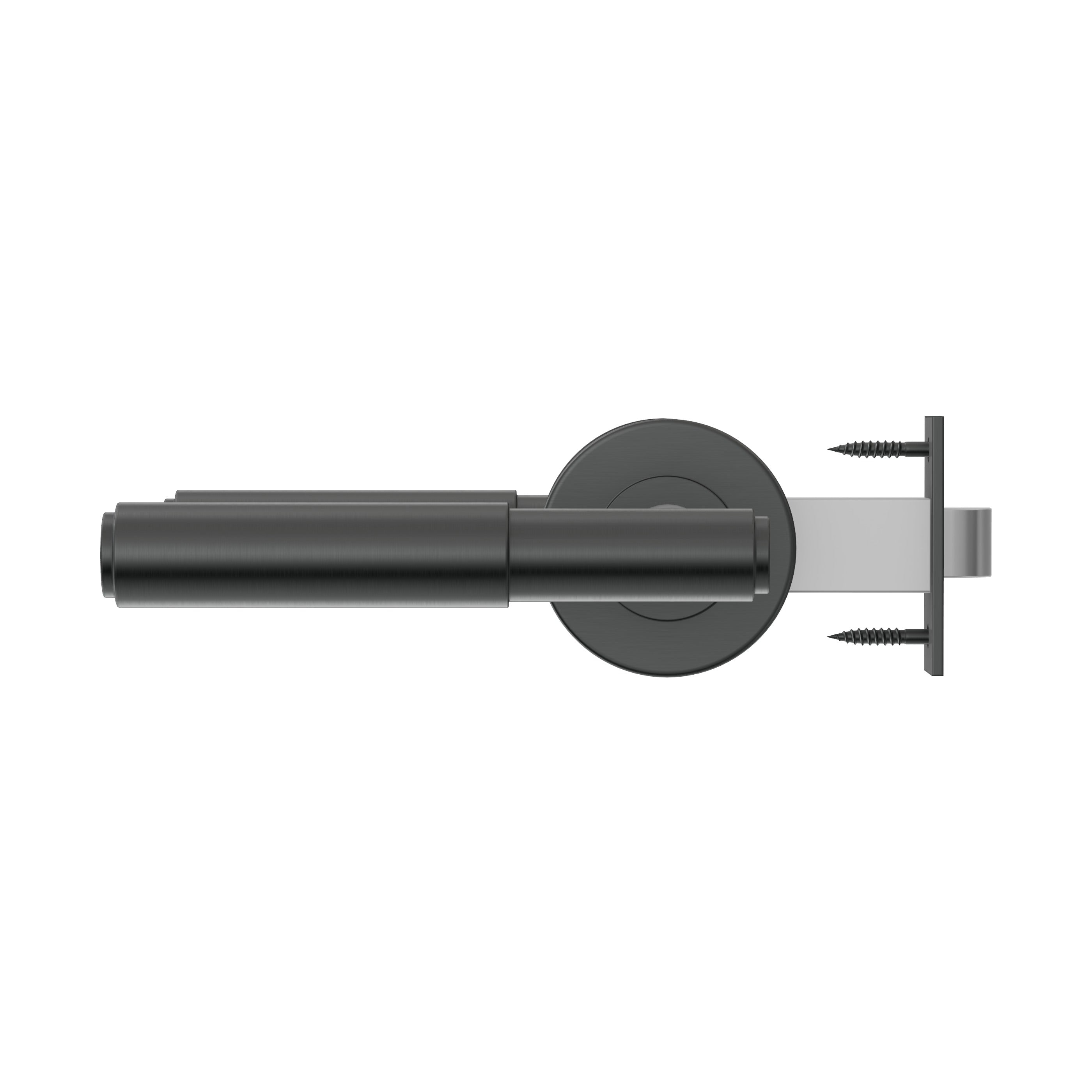 Lombardy Privacy Door Handle - Gun Metal Brushed