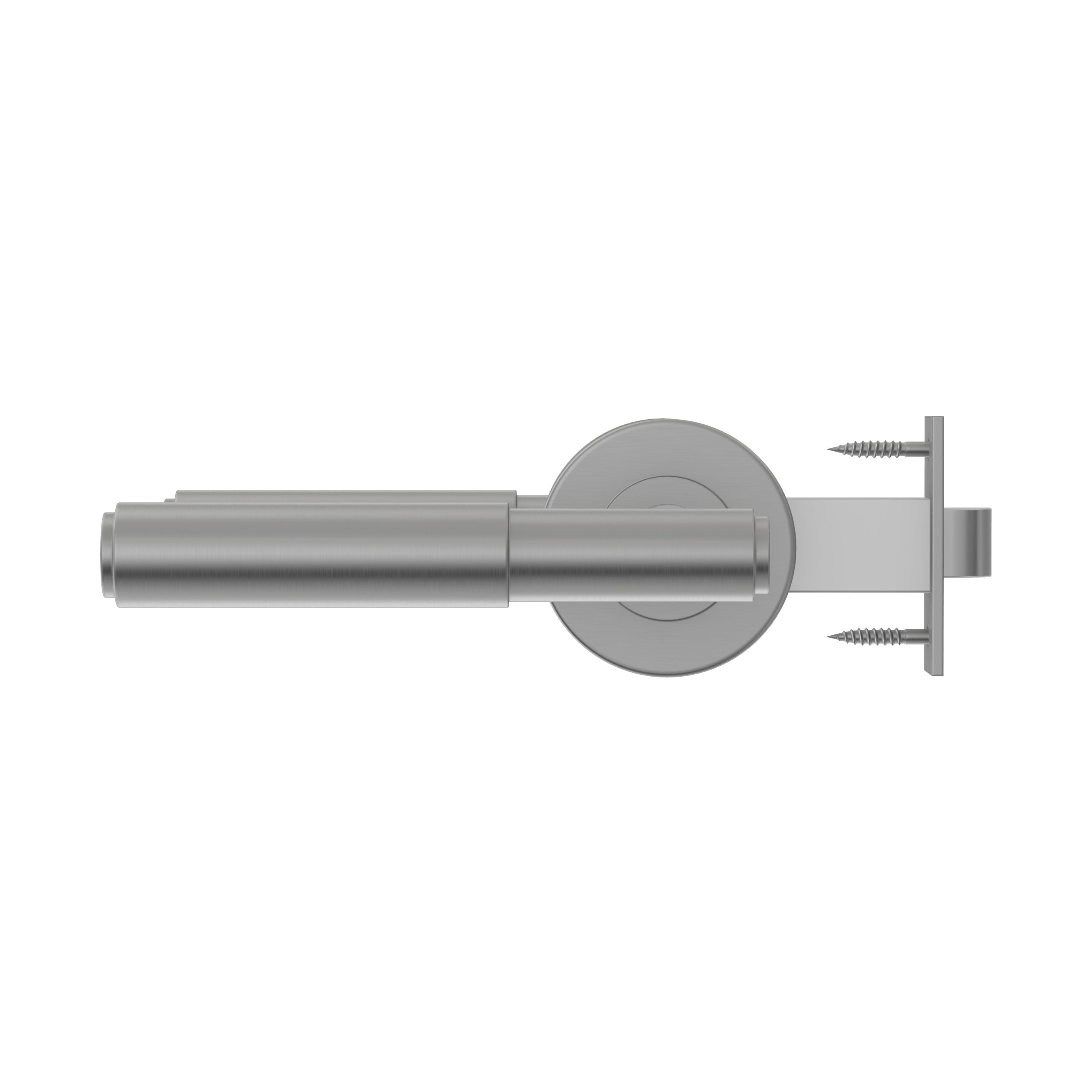 Lombardy Privacy Door Handle - Brushed Nickel