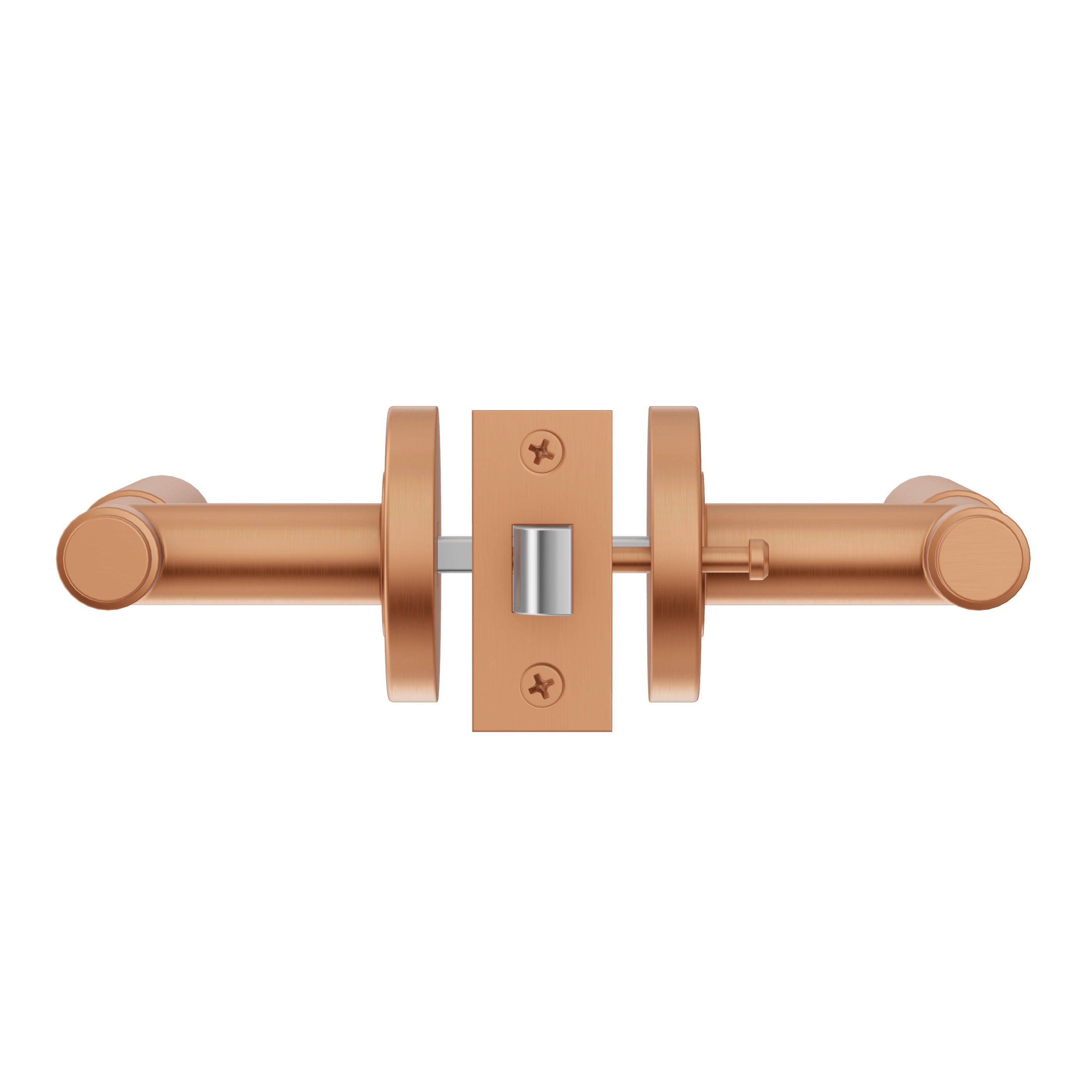 Lombardy Privacy Door Handle - Brushed Copper