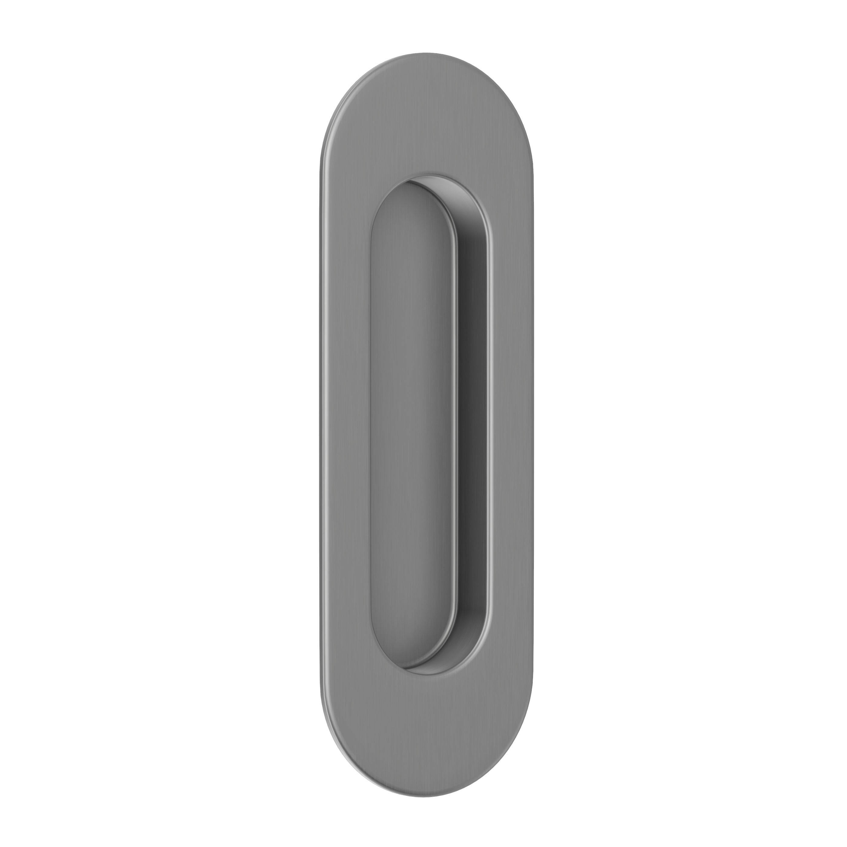 Lombardy Sliding Door Flush Pull – Brushed Nickel