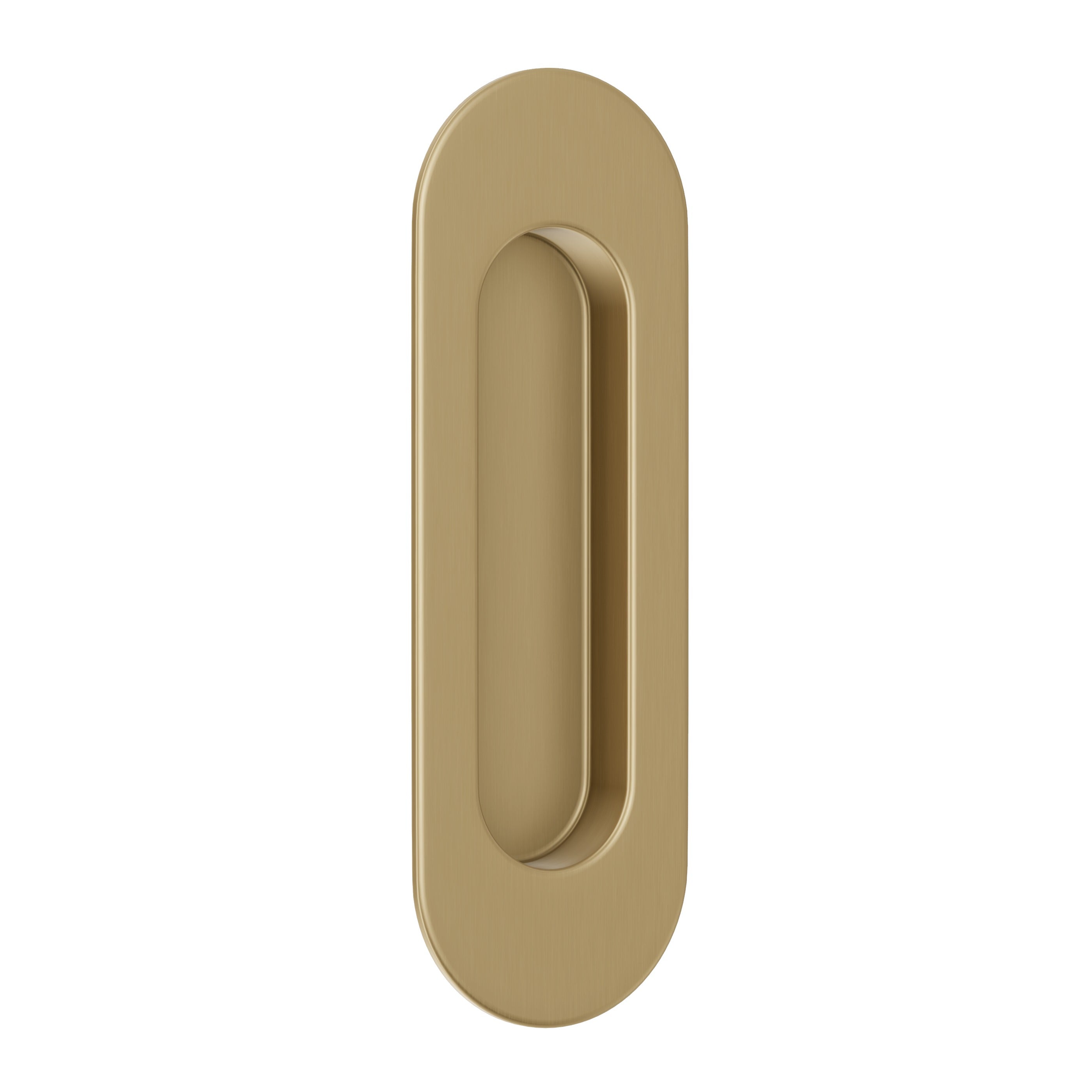 Lombardy Sliding Door Flush Pull – Brushed Brass