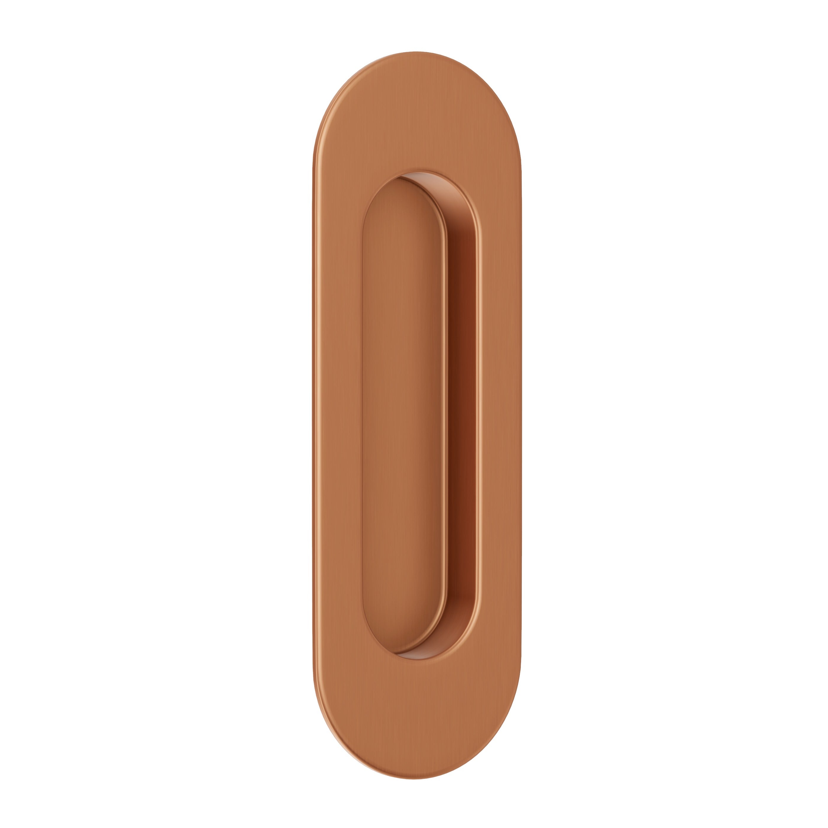 Lombardy Sliding Door Flush Pull – Brushed Copper