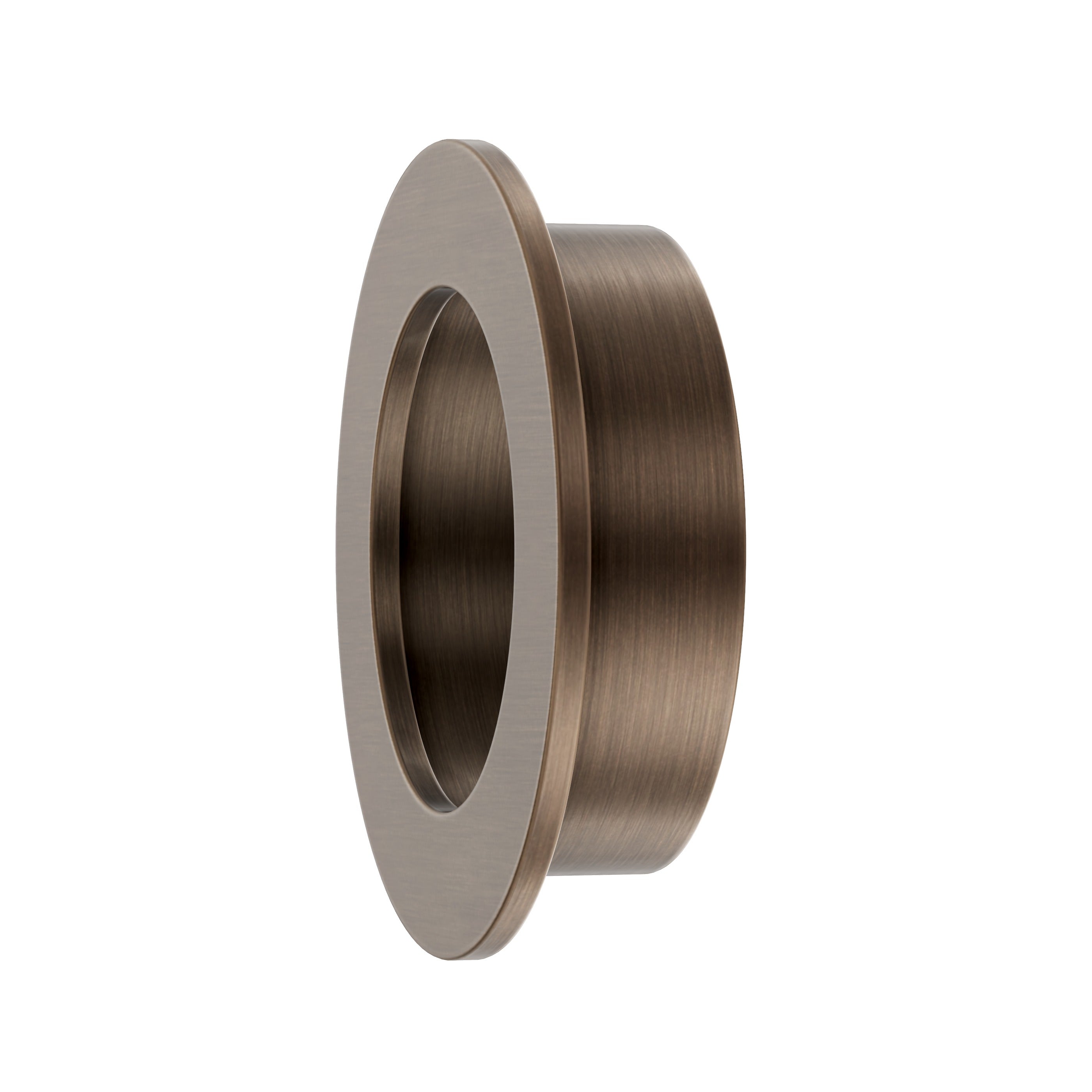 Lombardy Sliding Door Round Flush Pull – Antique Brass