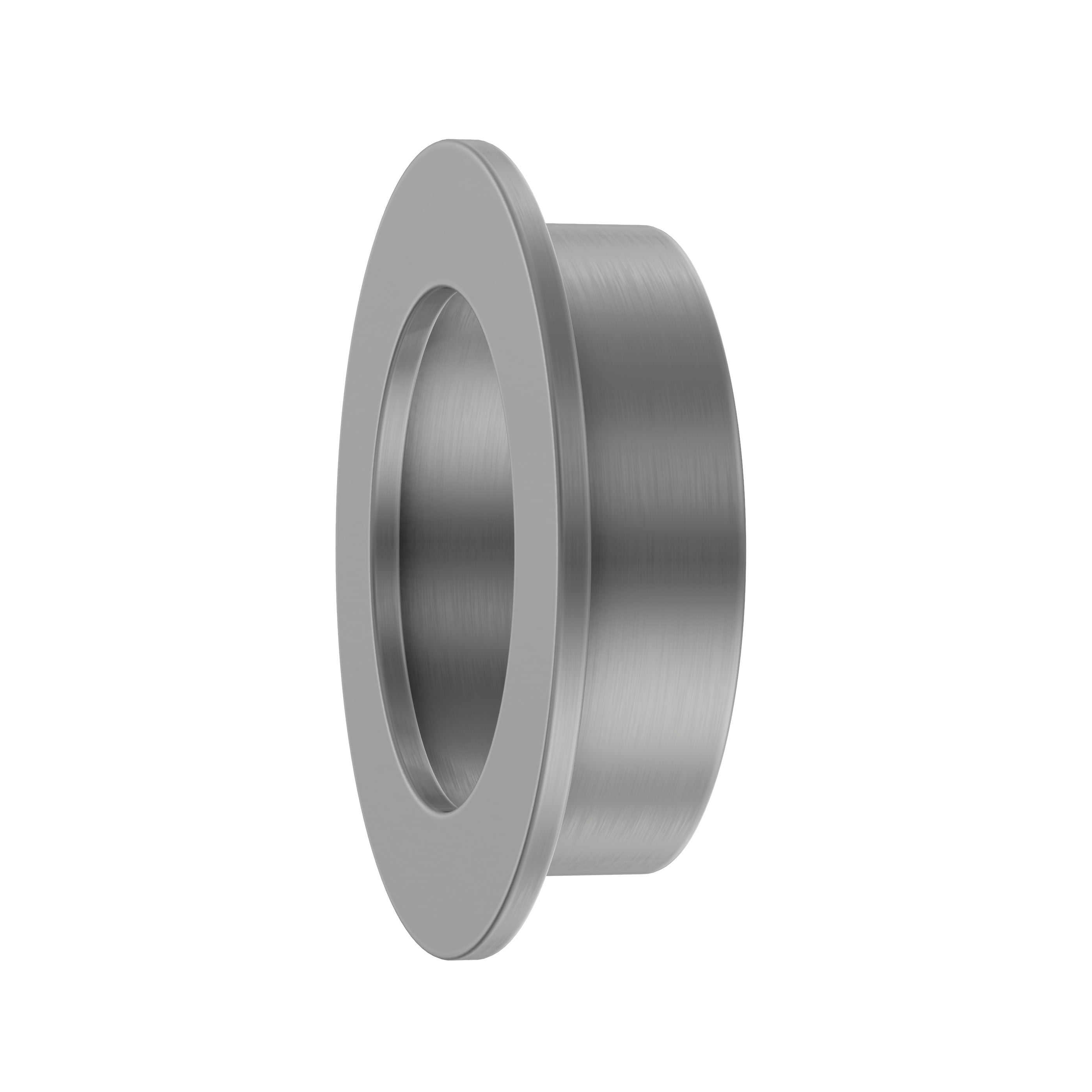 Lombardy Sliding Door Round Flush Pull – Brushed Nickel