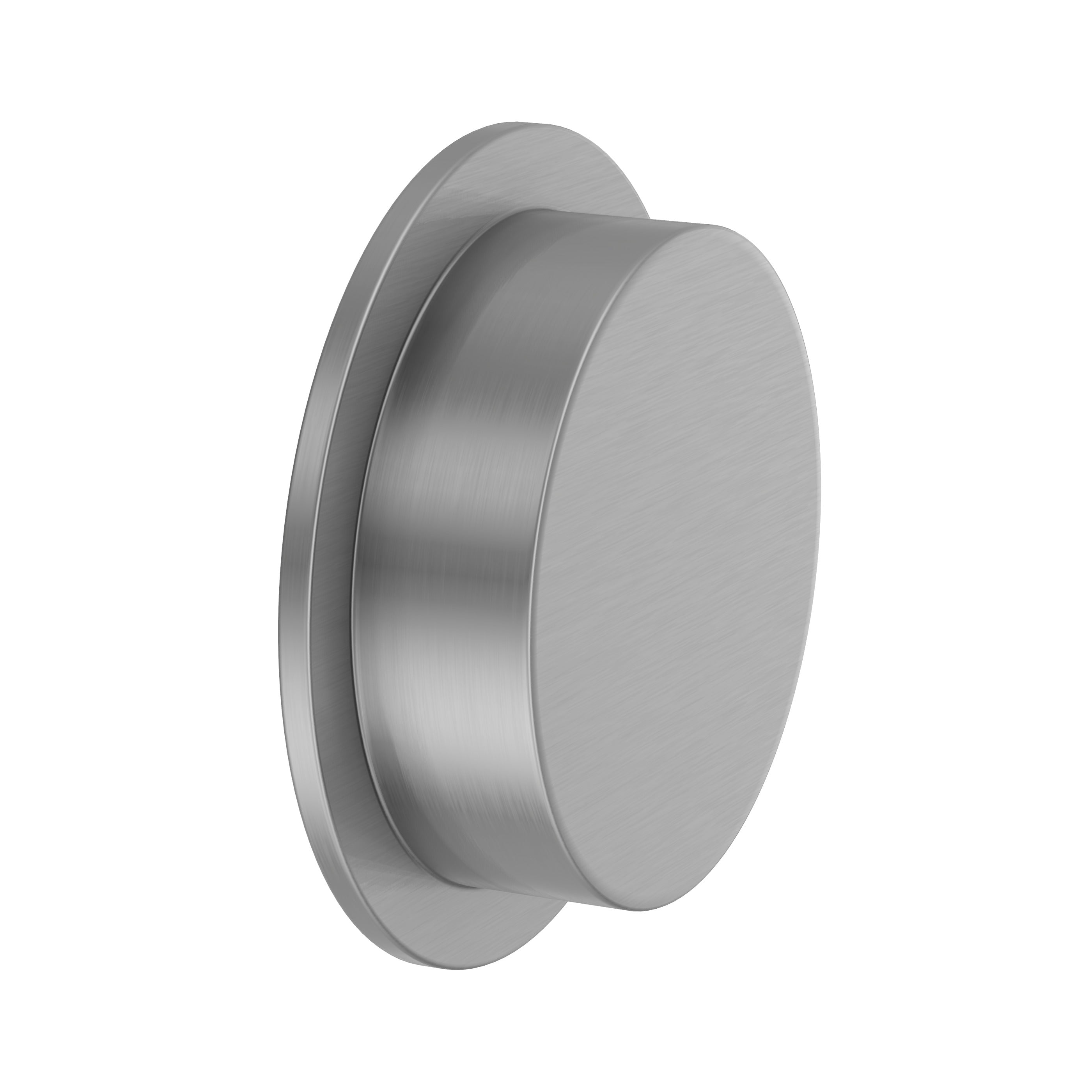 Lombardy Sliding Door Round Flush Pull – Brushed Nickel