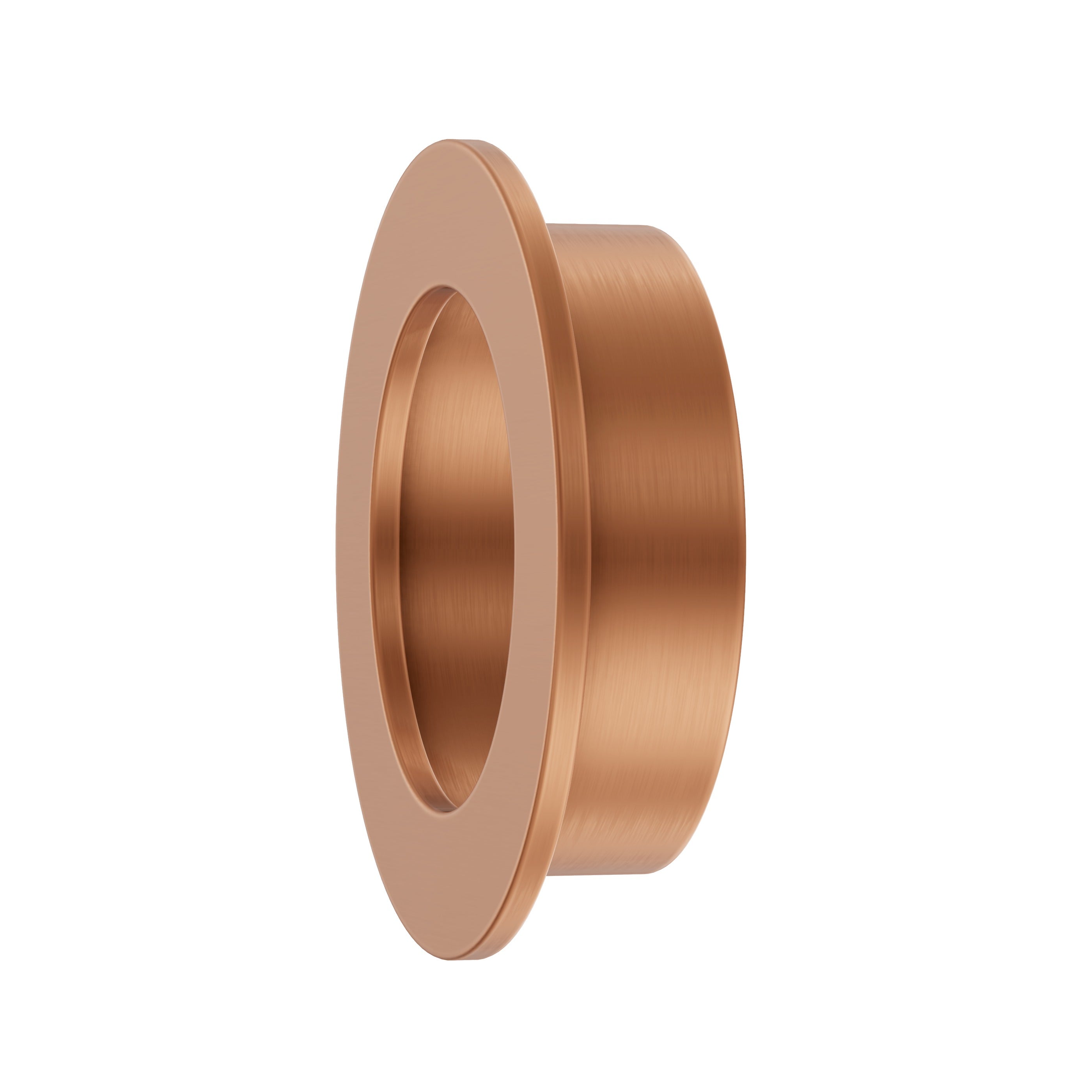 Lombardy Sliding Door Round Flush Pull – Brushed Copper