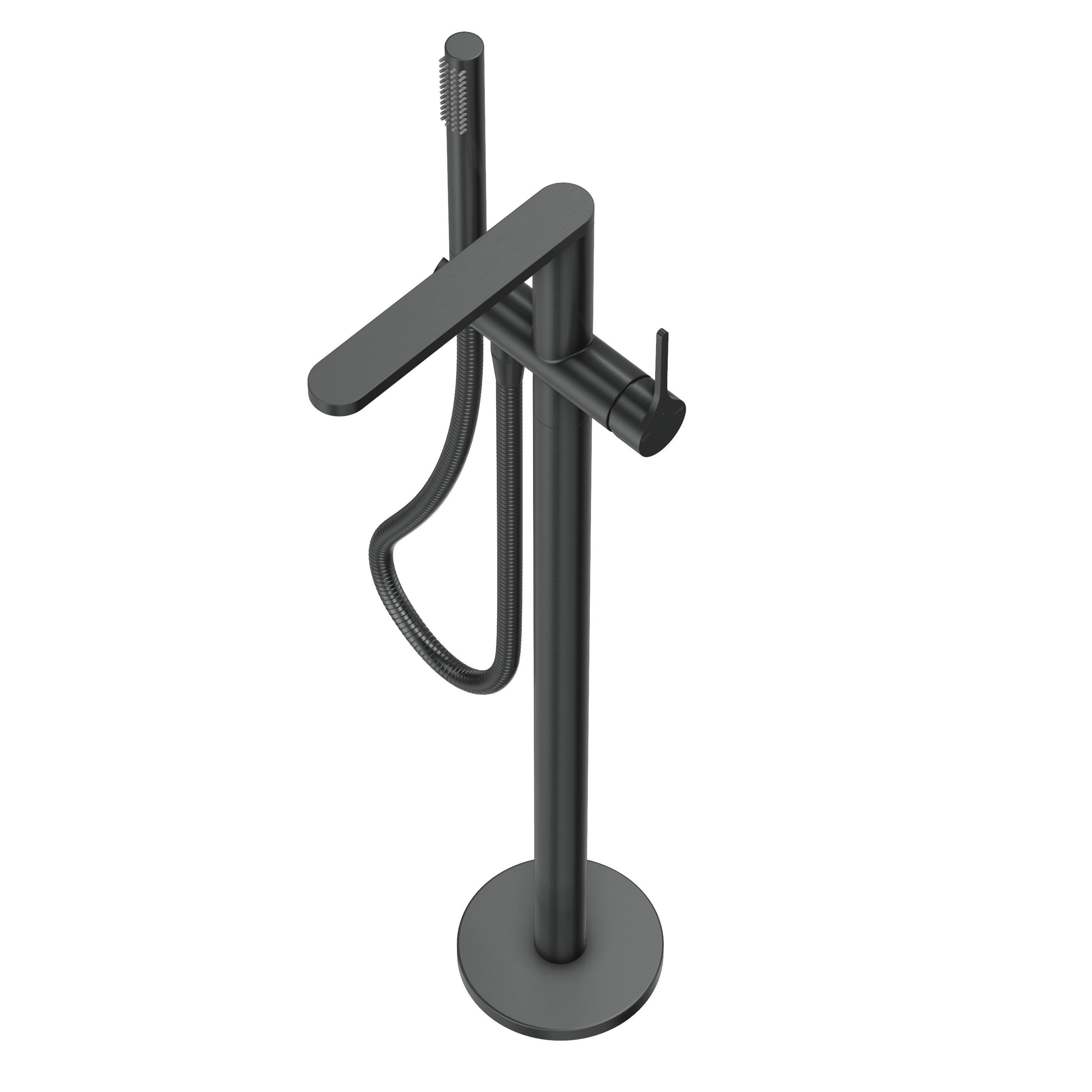 Sereno Bath Filler with Hand Shower - Gun Metal Brushed