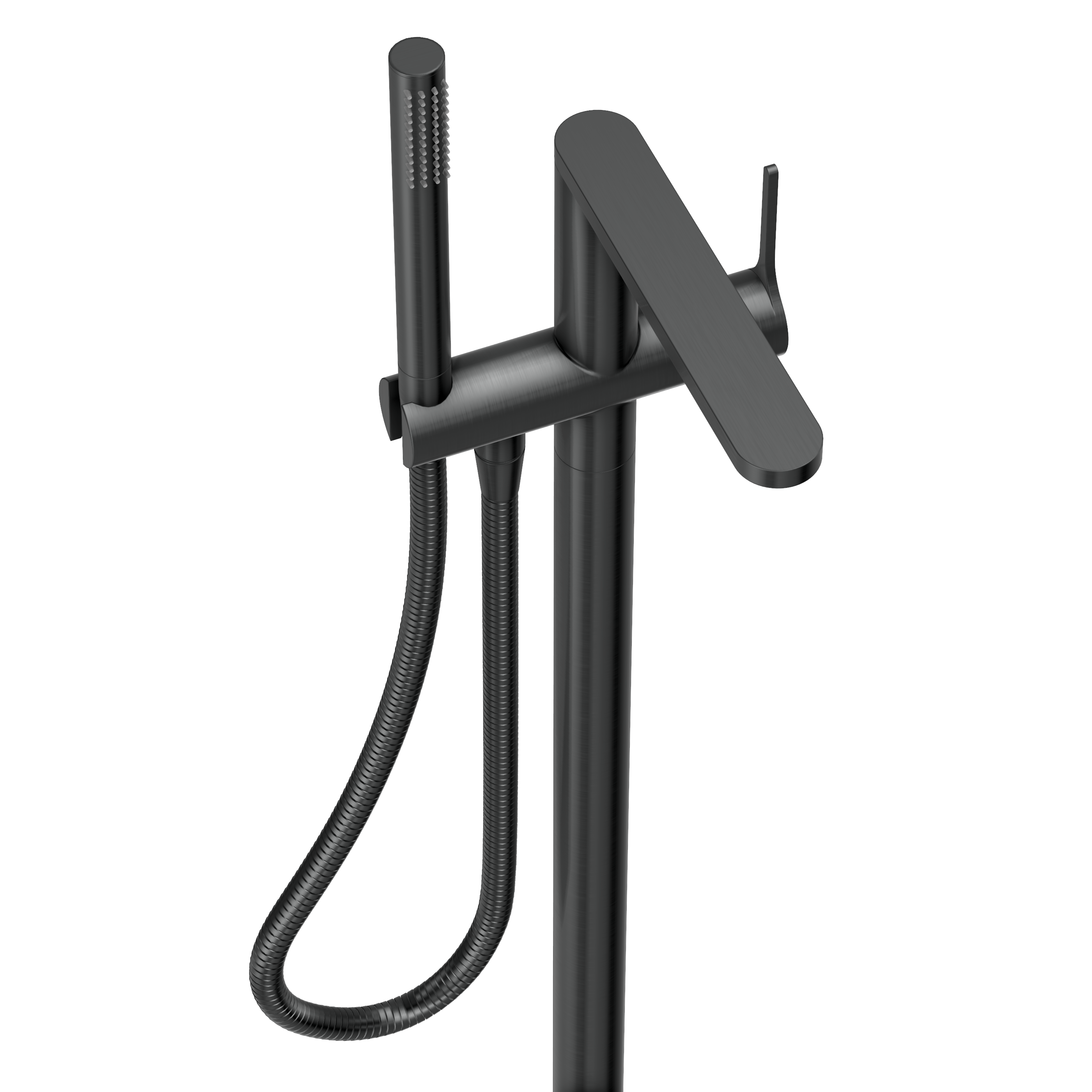 Sereno Bath Filler with Hand Shower - Gun Metal Brushed