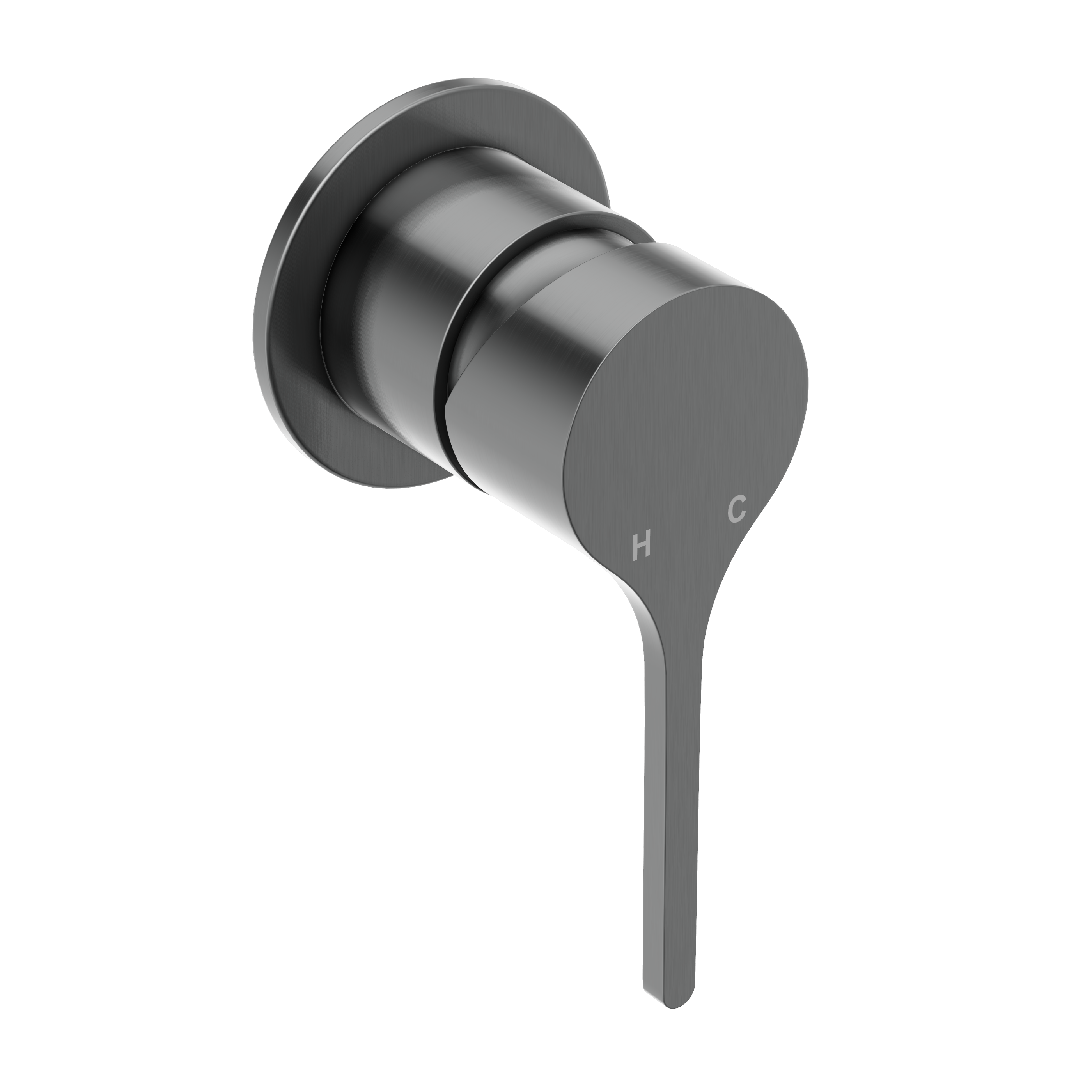 Sereno Minimal Wall Mixer - Gun Metal Brushed