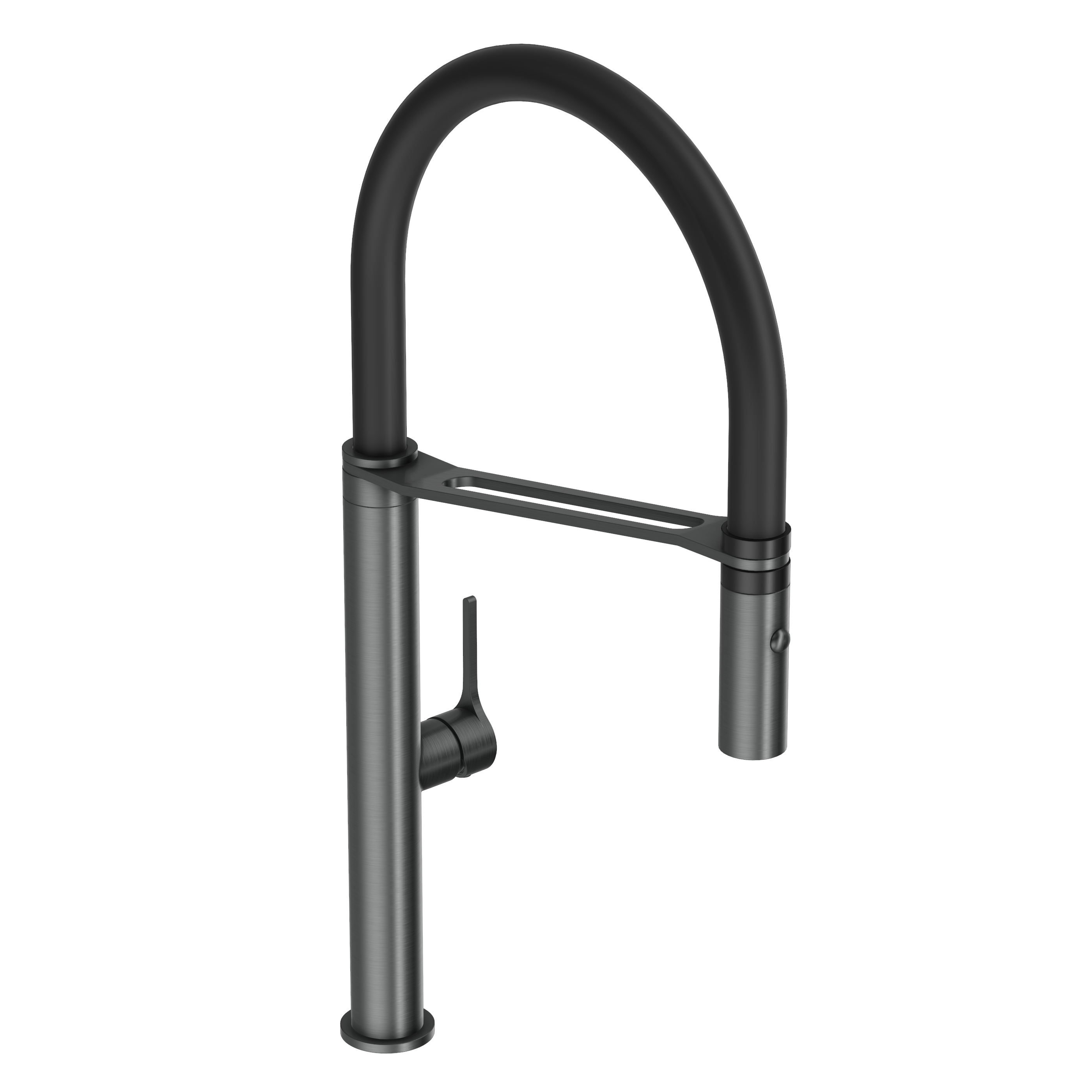 Sereno Pull Down Kitchen Mixer Tap - Gun Metal Brushed