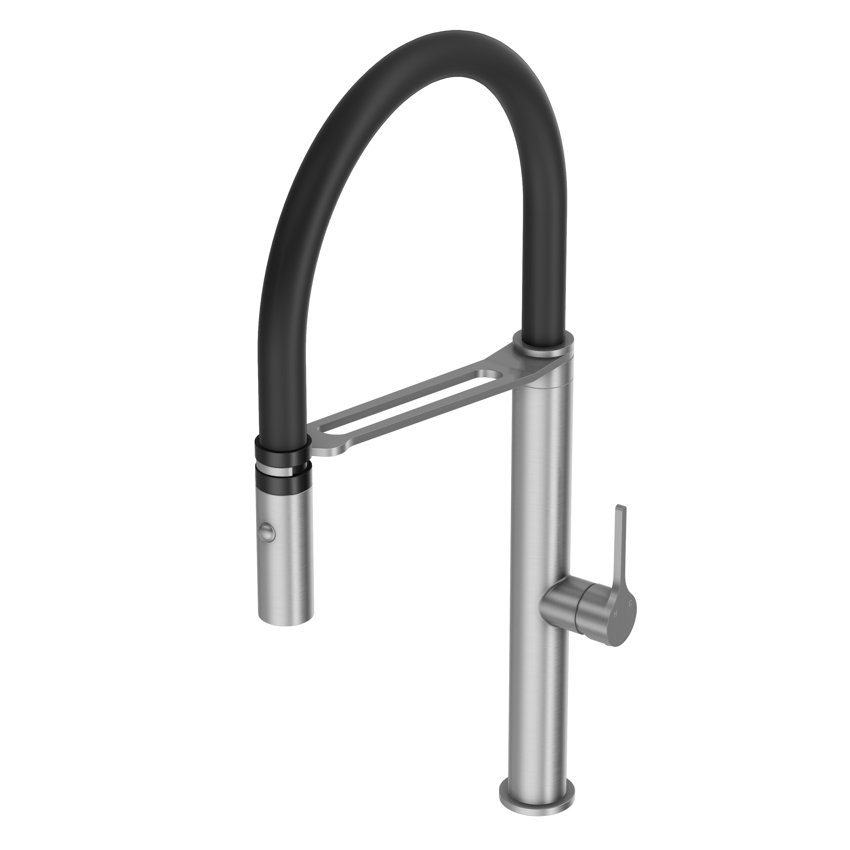 Sereno Pull Down Kitchen Mixer Tap - Brushed Nickel