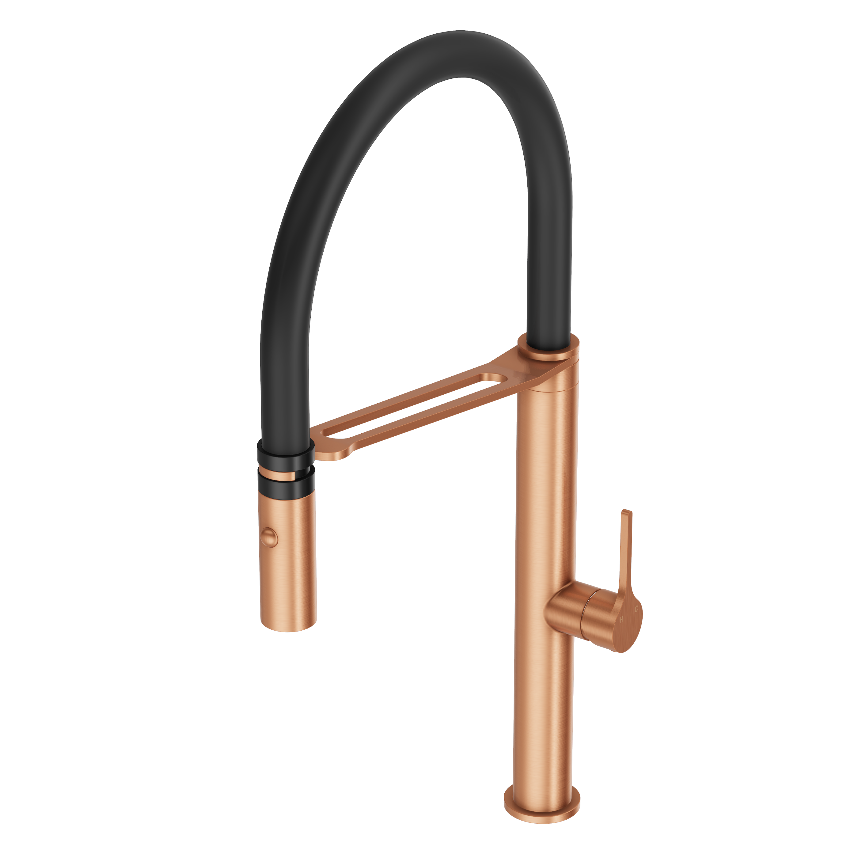 Sereno Pull Down Kitchen Mixer Tap - Brushed Copper