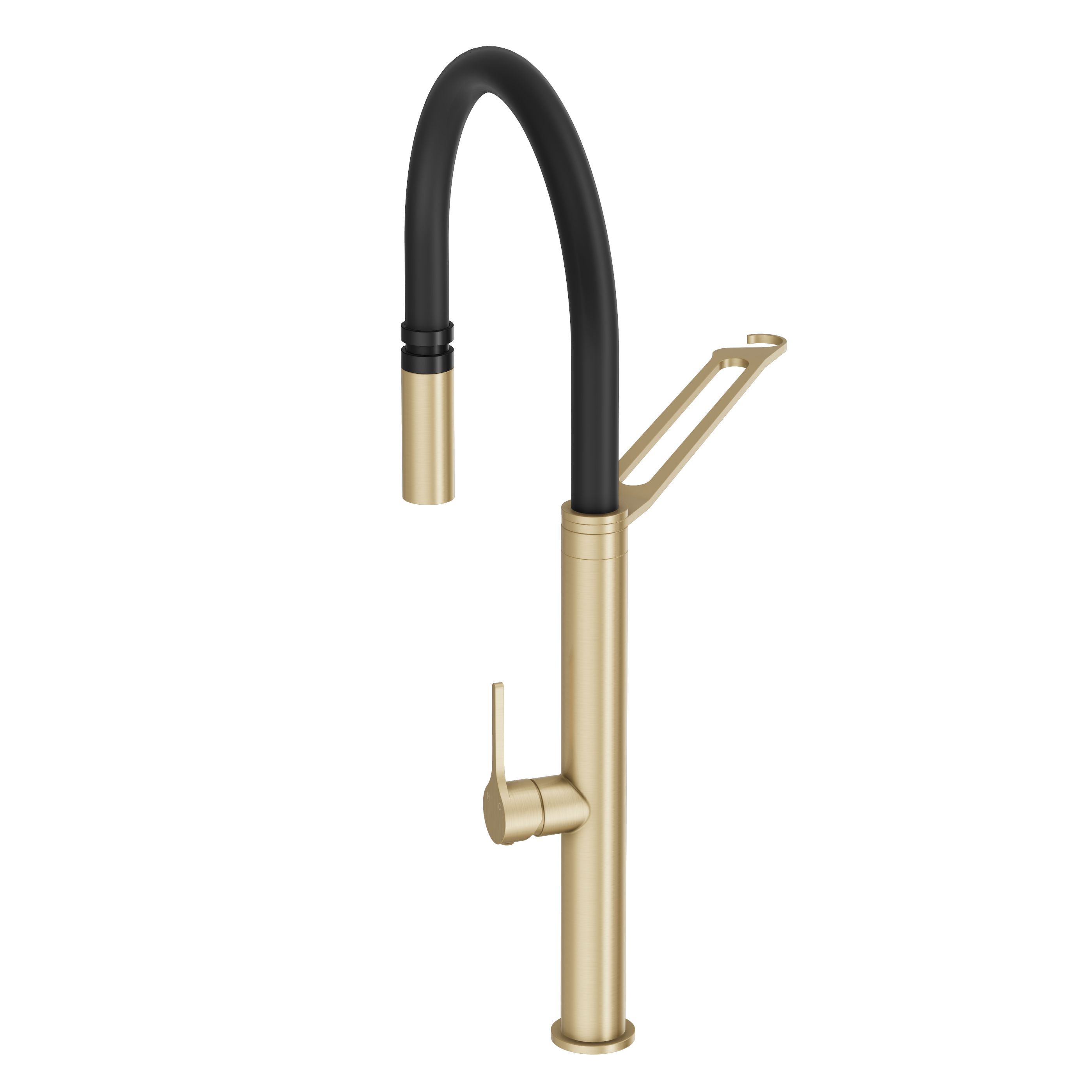 Sereno Pull Down Kitchen Mixer Tap - Brushed Brass