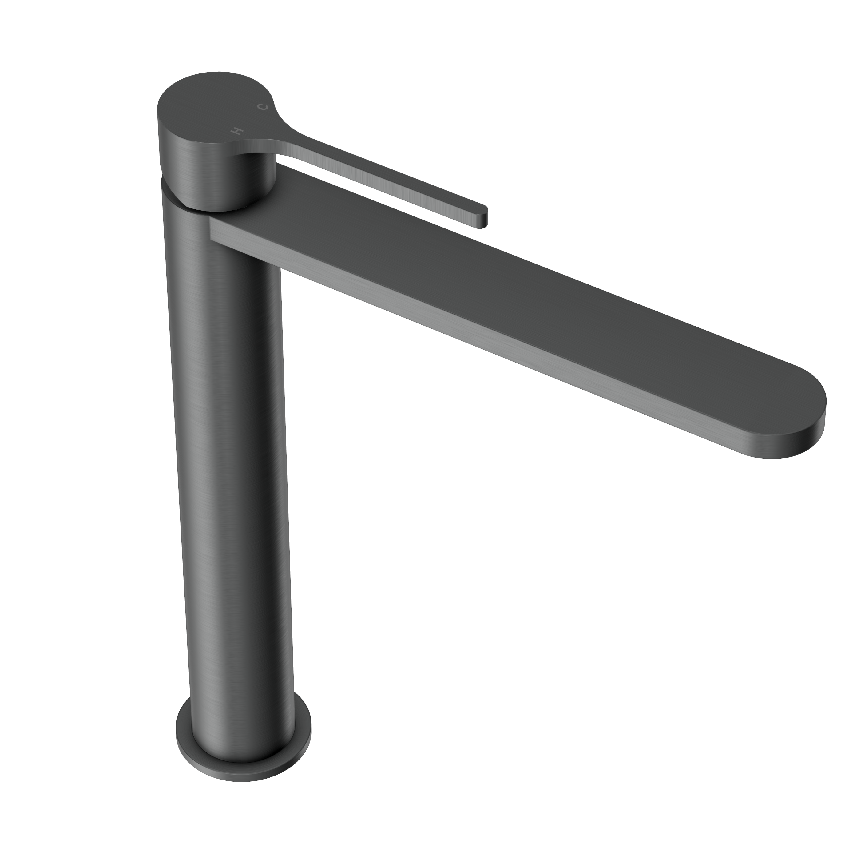 Sereno Tall Basin Mixer Tap - Gun Metal Brushed