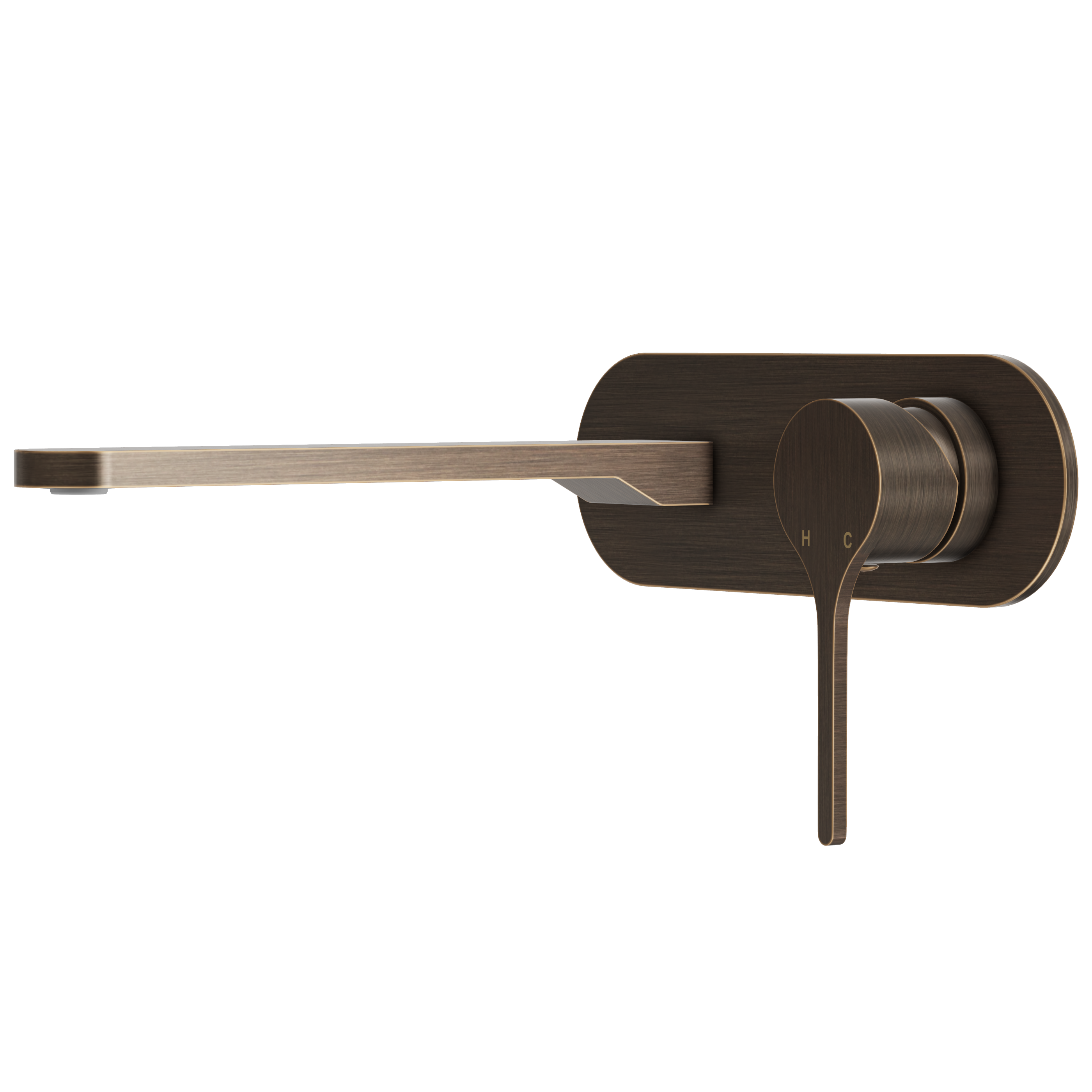 Sereno Wall Basin Mixer Tap - Antique Brass
