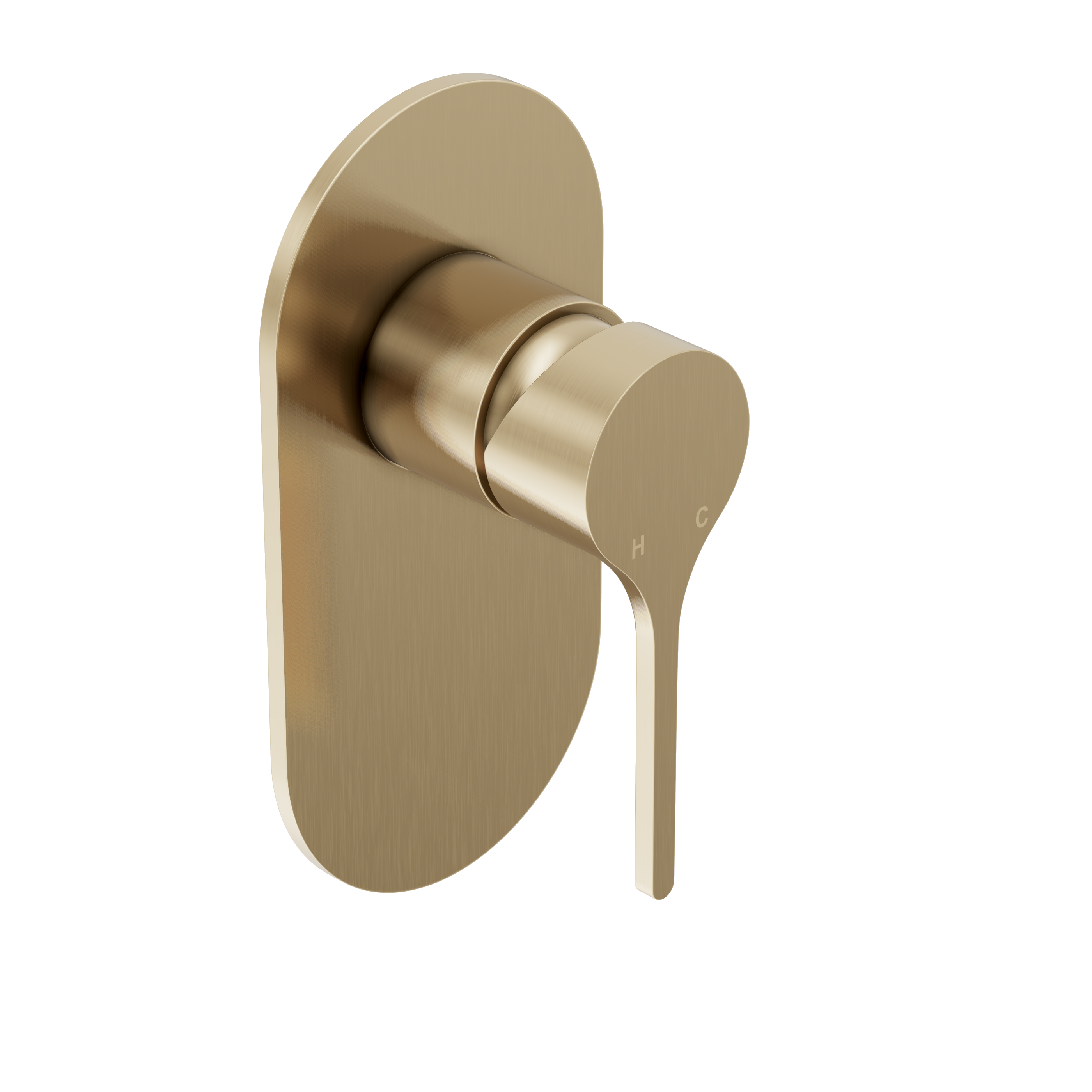 Sereno Wall Mixer - Brushed Brass