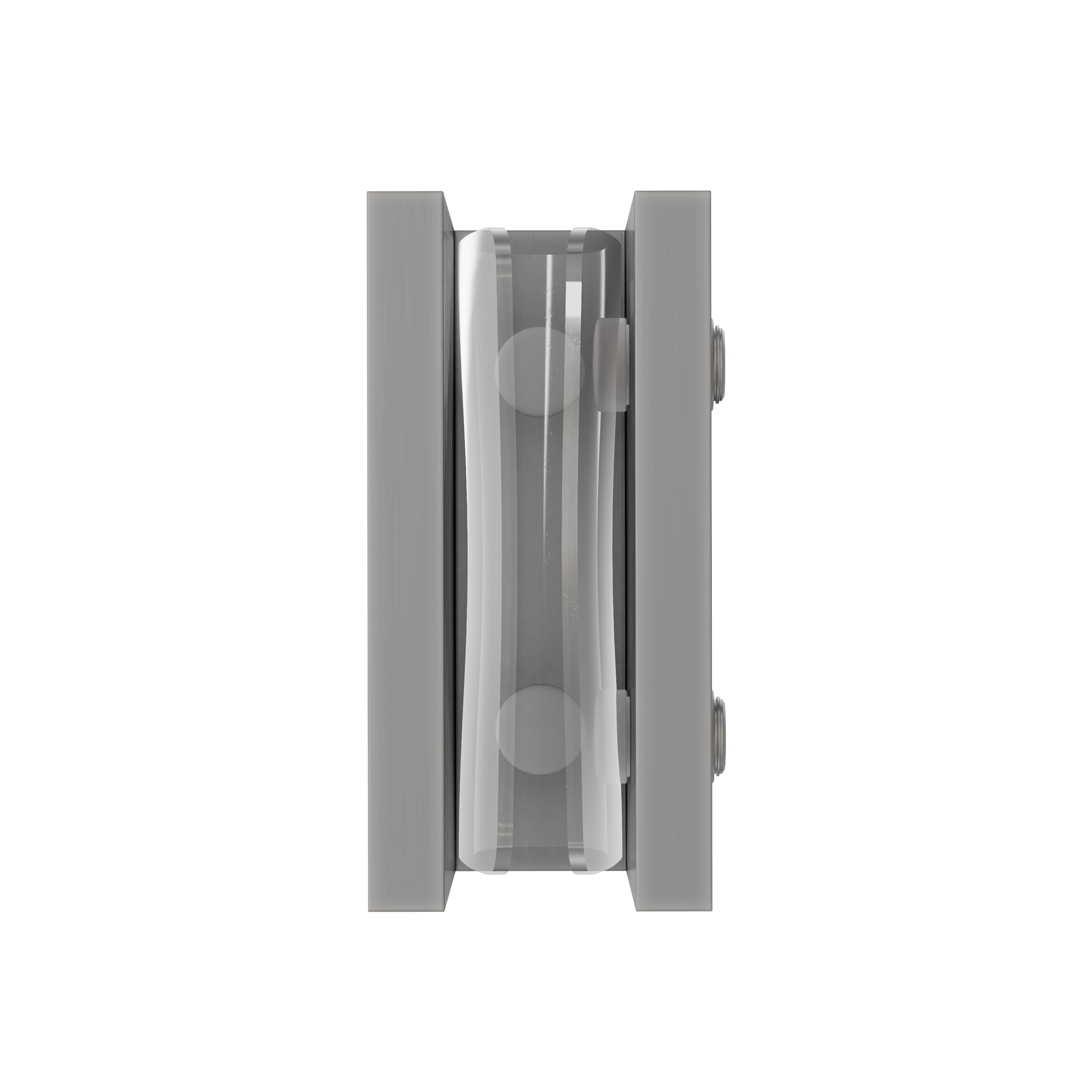 Shower Glass Clamp - Brushed Nickel