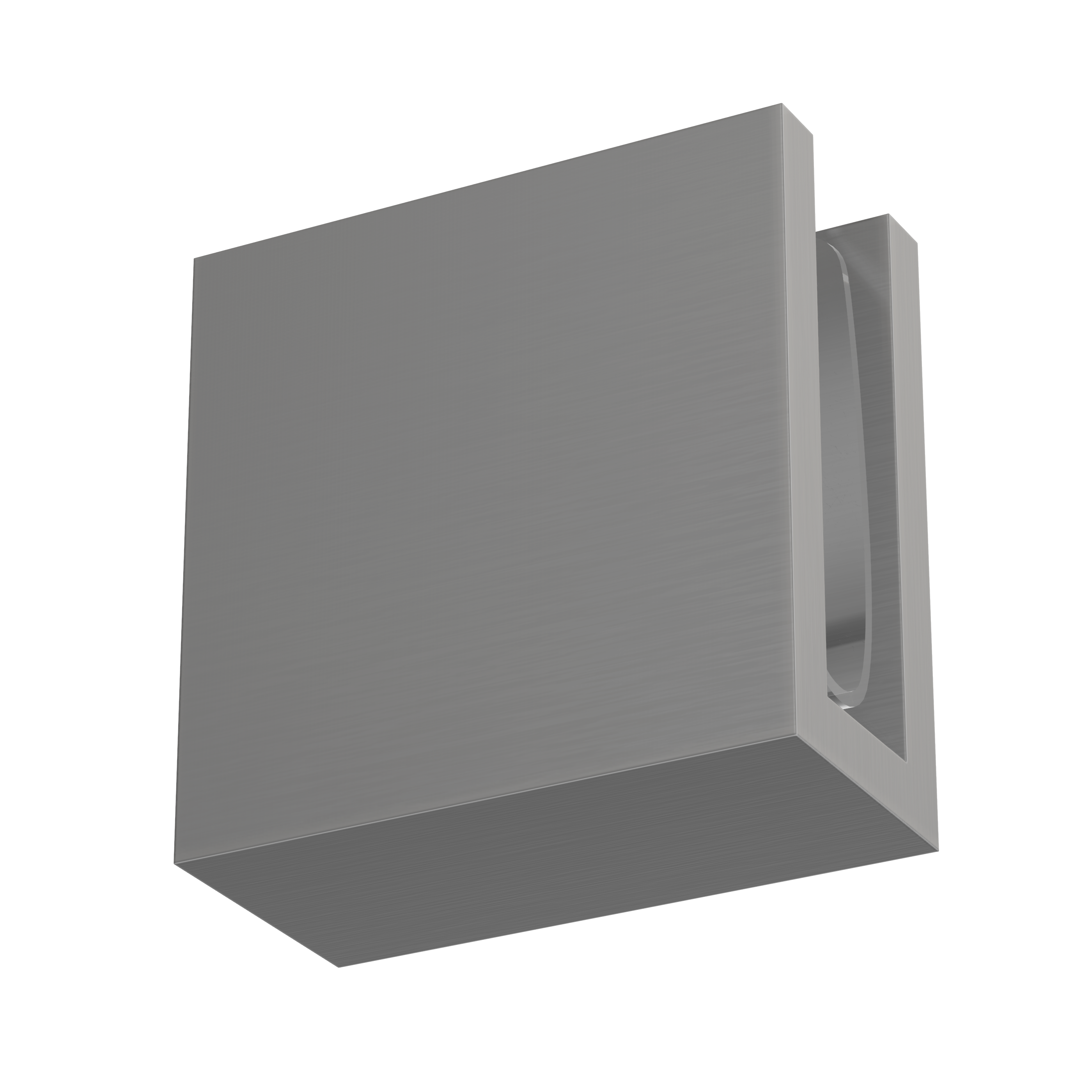 Shower Glass Clamp - Brushed Nickel