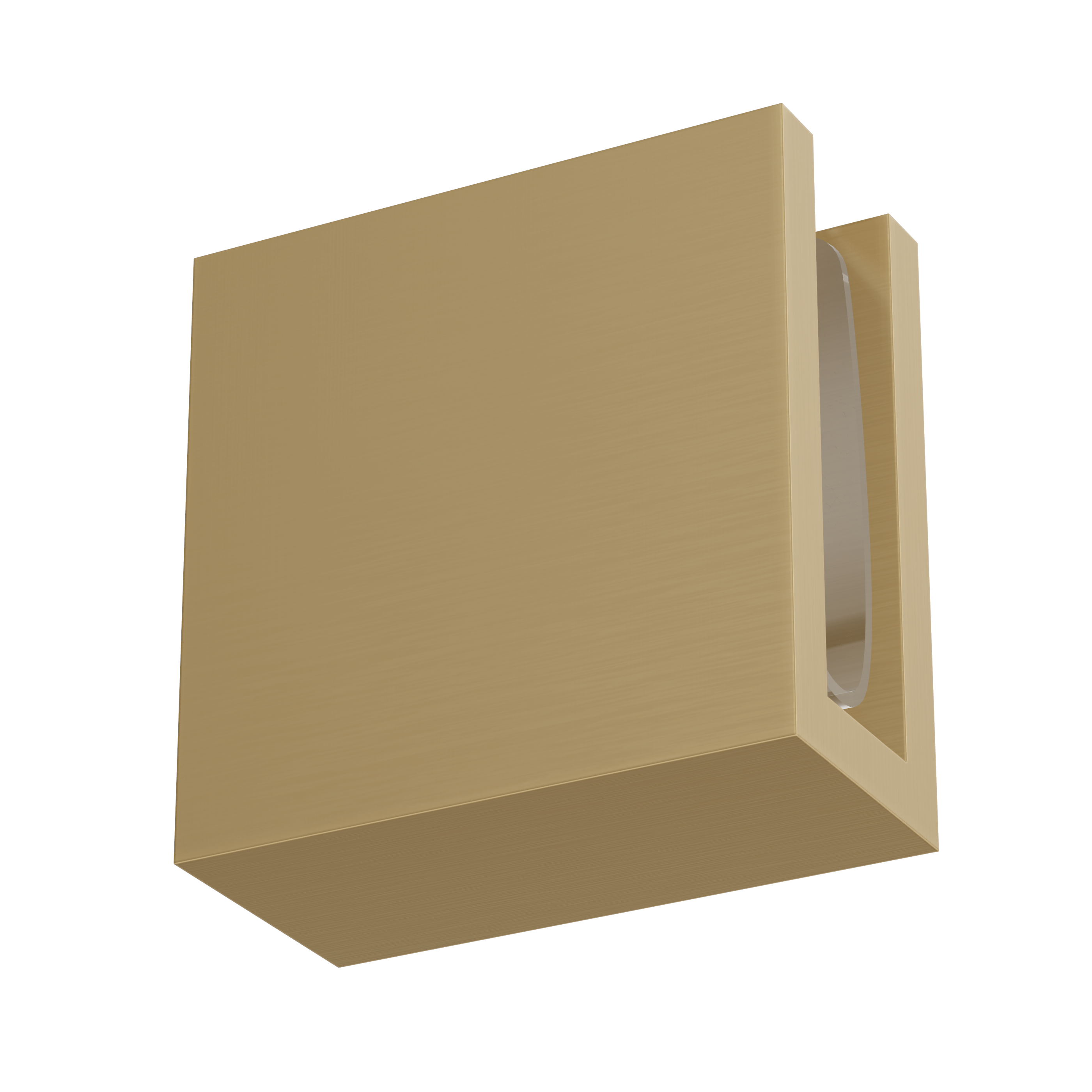 Shower Glass Clamp - Brushed Brass